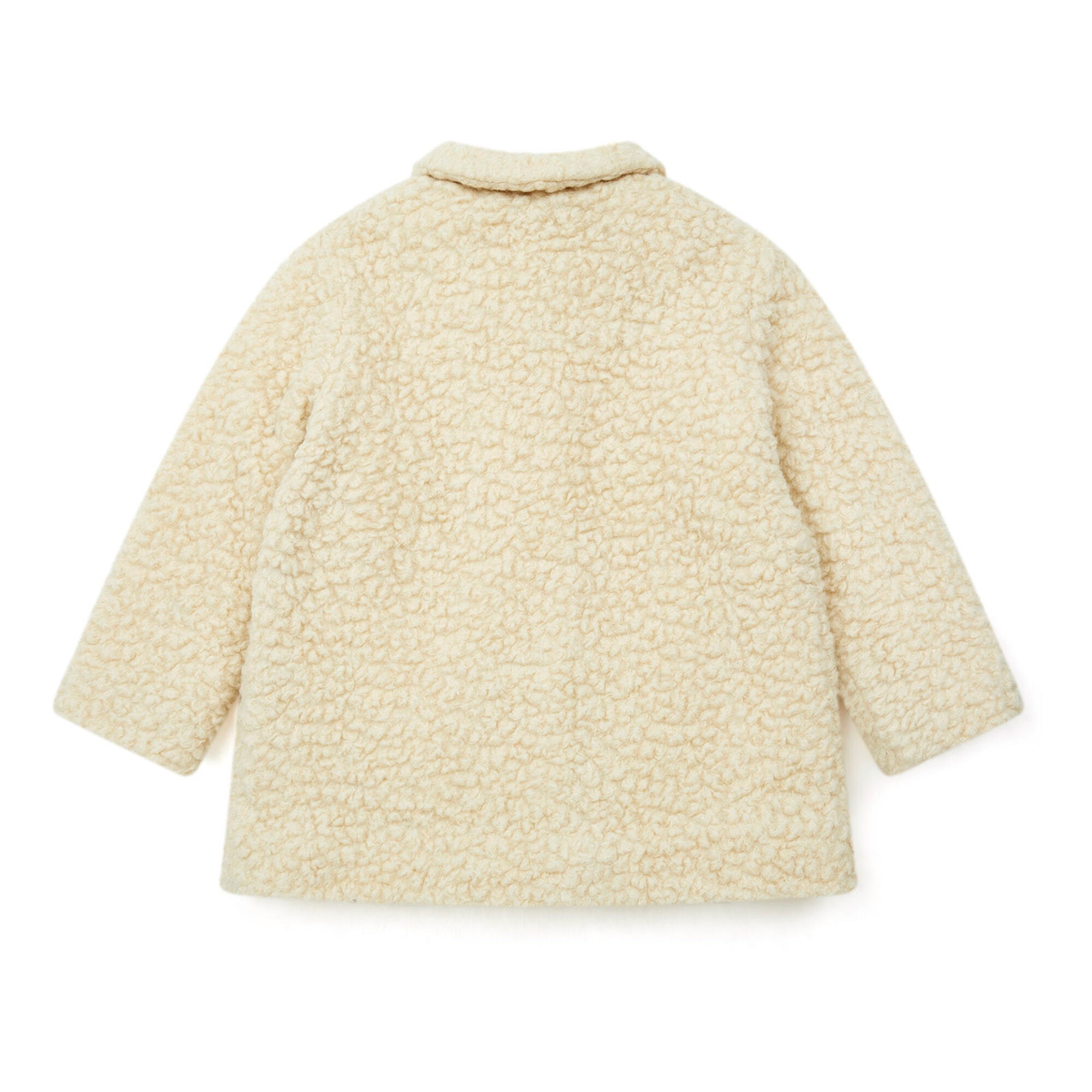 Girls White Wool Coat
