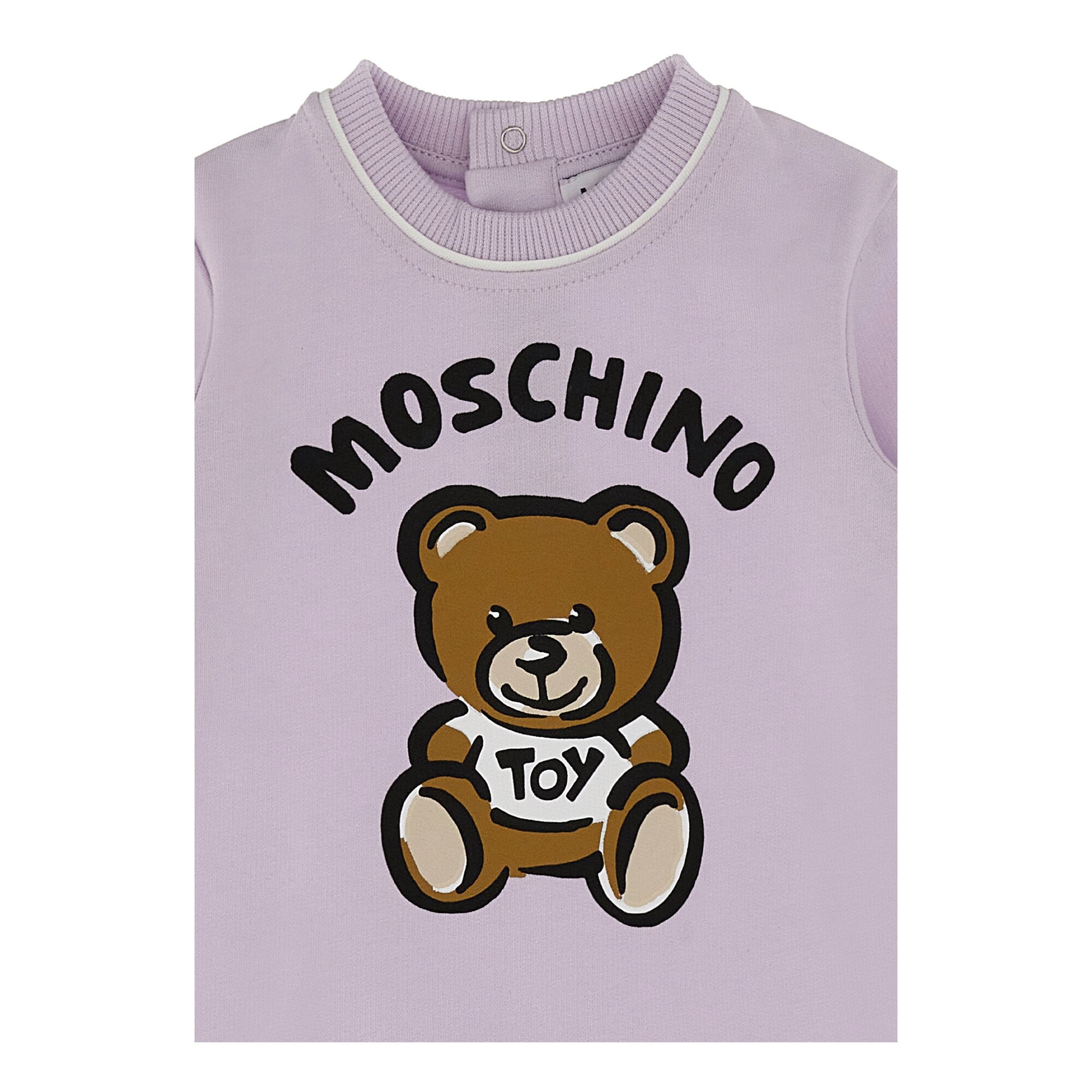 Baby Girls Purple Printed Cotton Dress