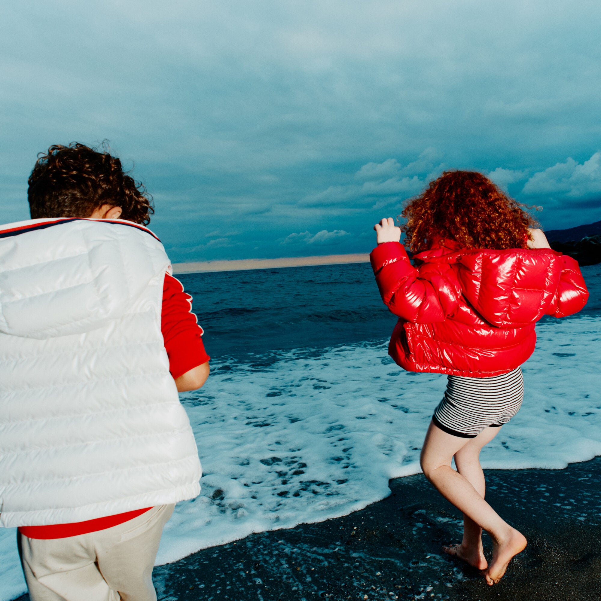 Girls Red"ANDRO"Padded Down Jacket