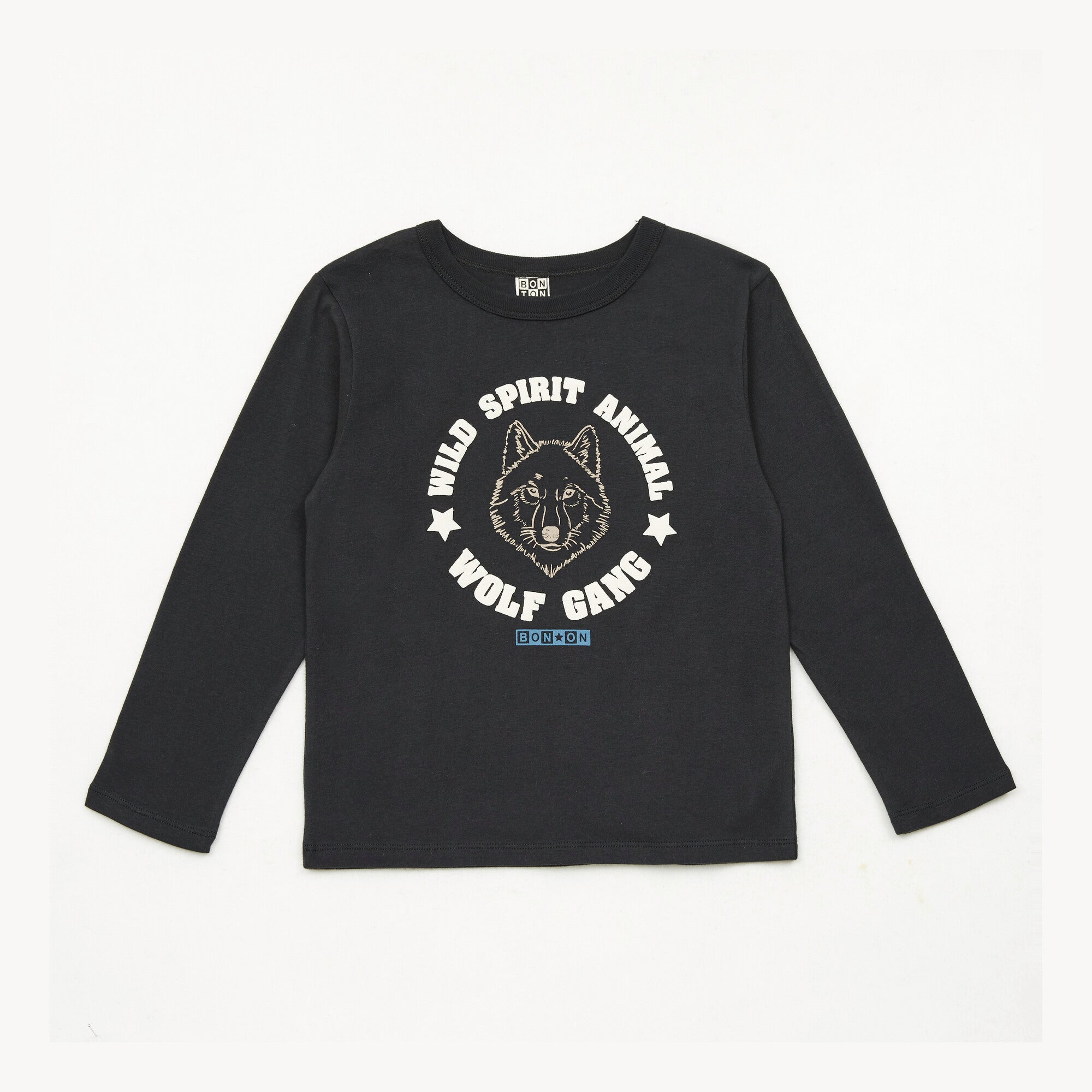 Boys Black Logo Cotton T-Shirt