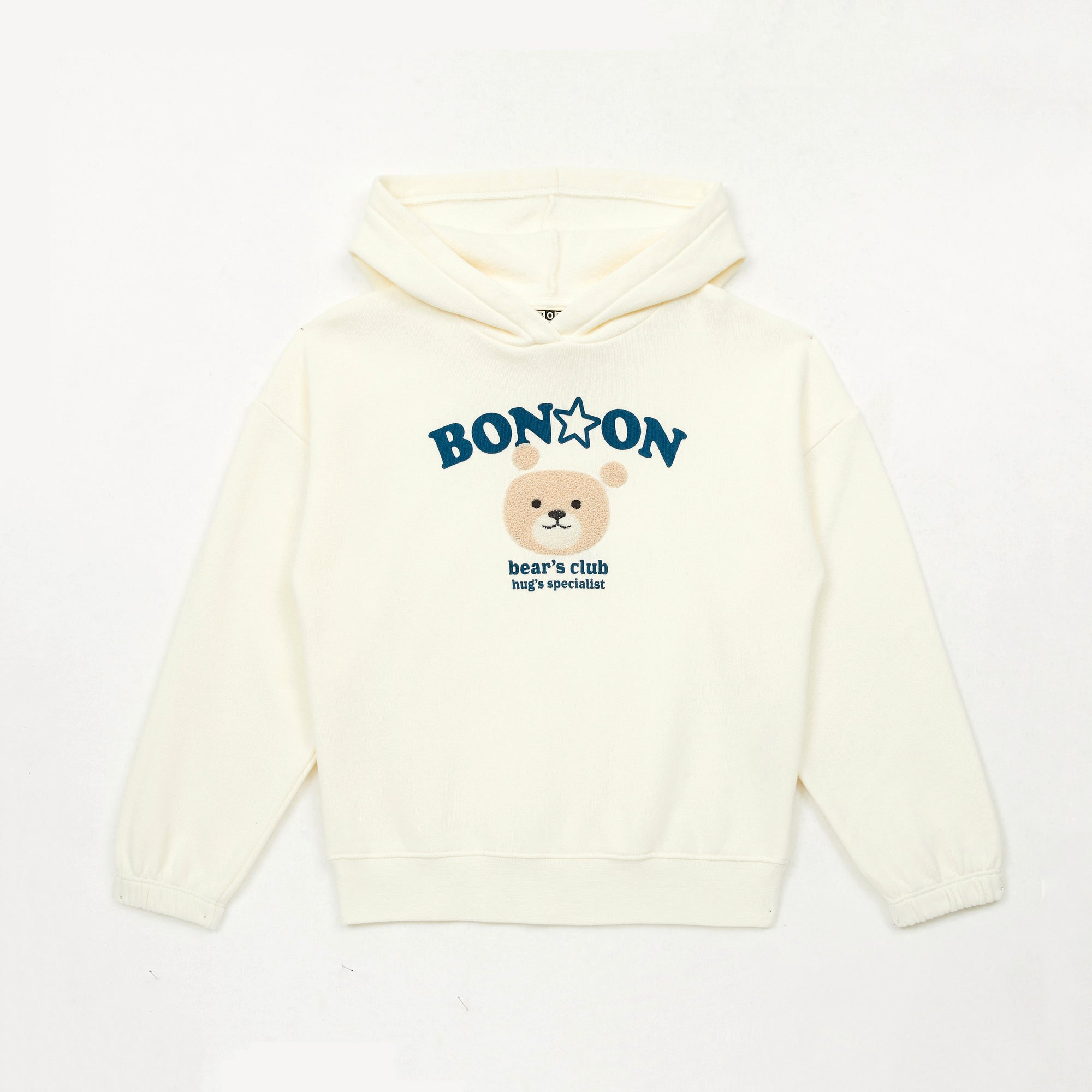 Girls White Printed Cotton Sweatshirt