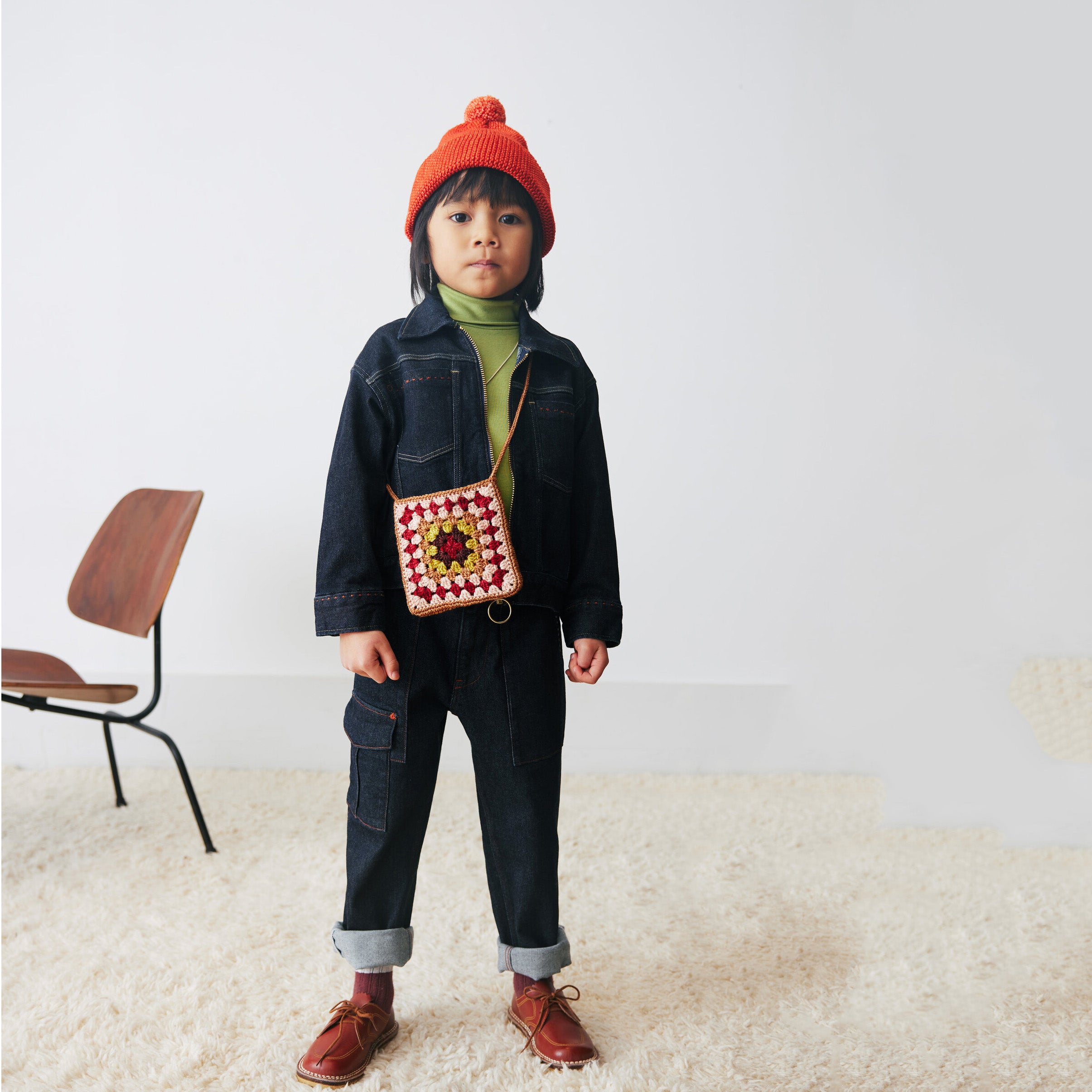 Boys & Girls Dark Blue Denim Jacket