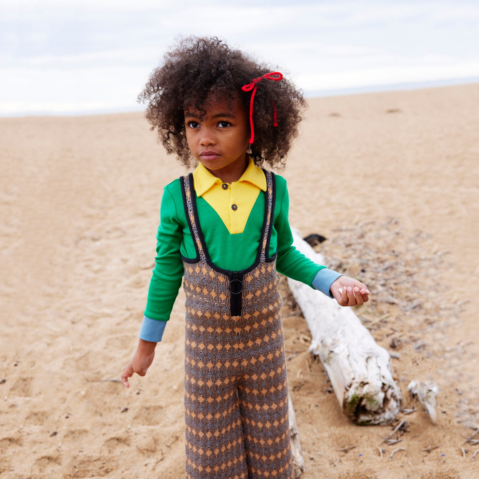 Boys & Girls Green Cotton Polo Shirt