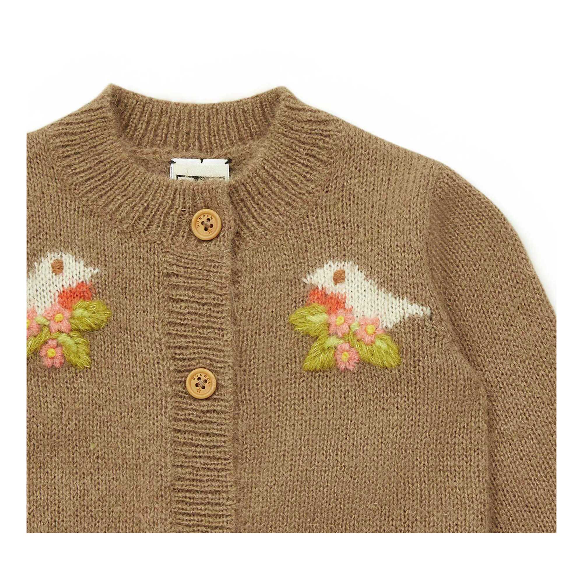 Baby Girls Camel Knit Cardigan