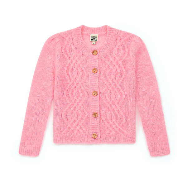 Girls Pink Cardigan