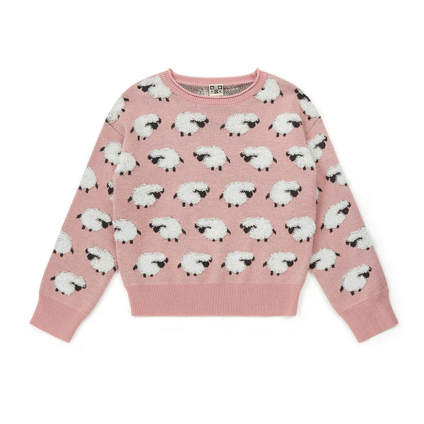 Girls Pink Sheep Sweater