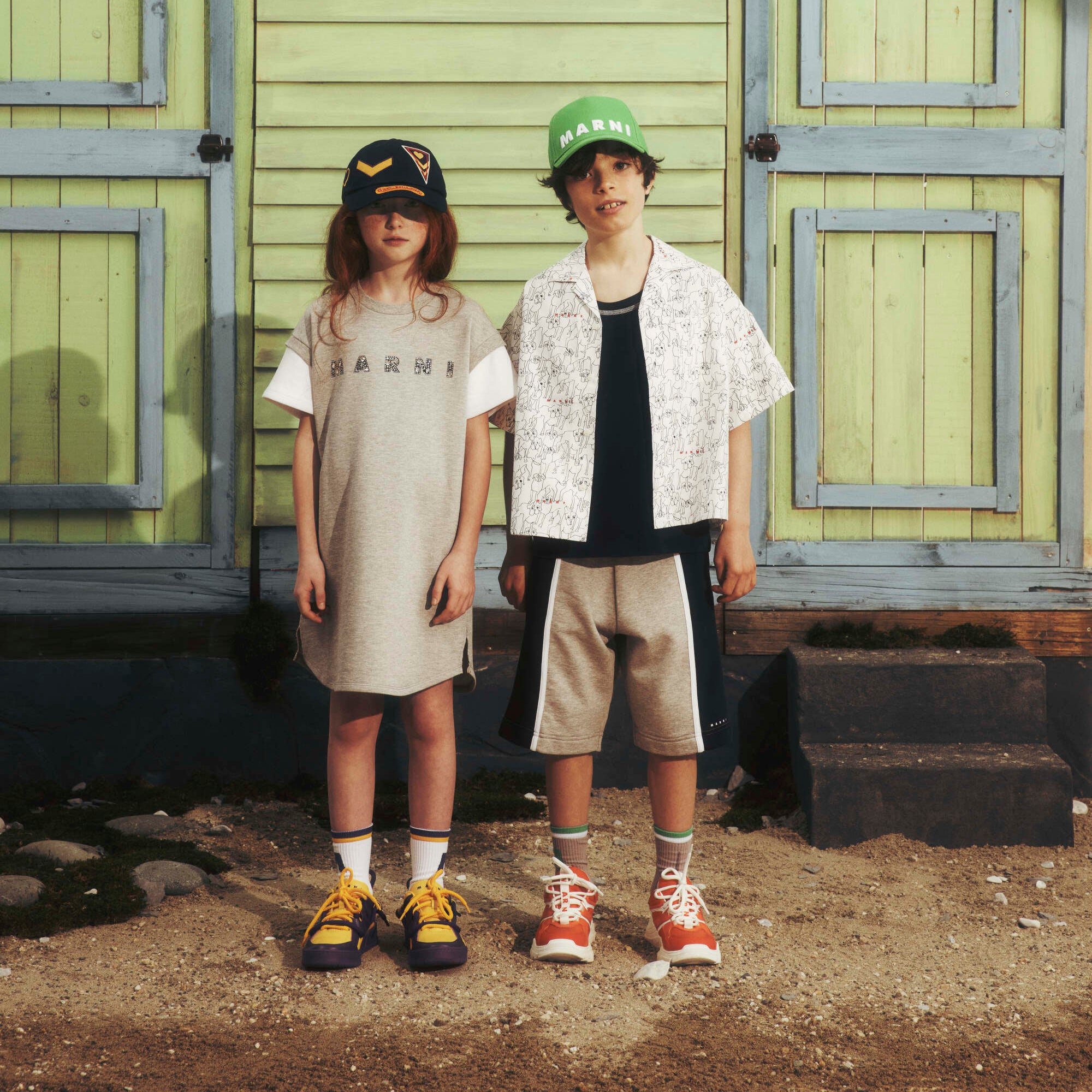 Boys & Girls Grey Cotton Shorts