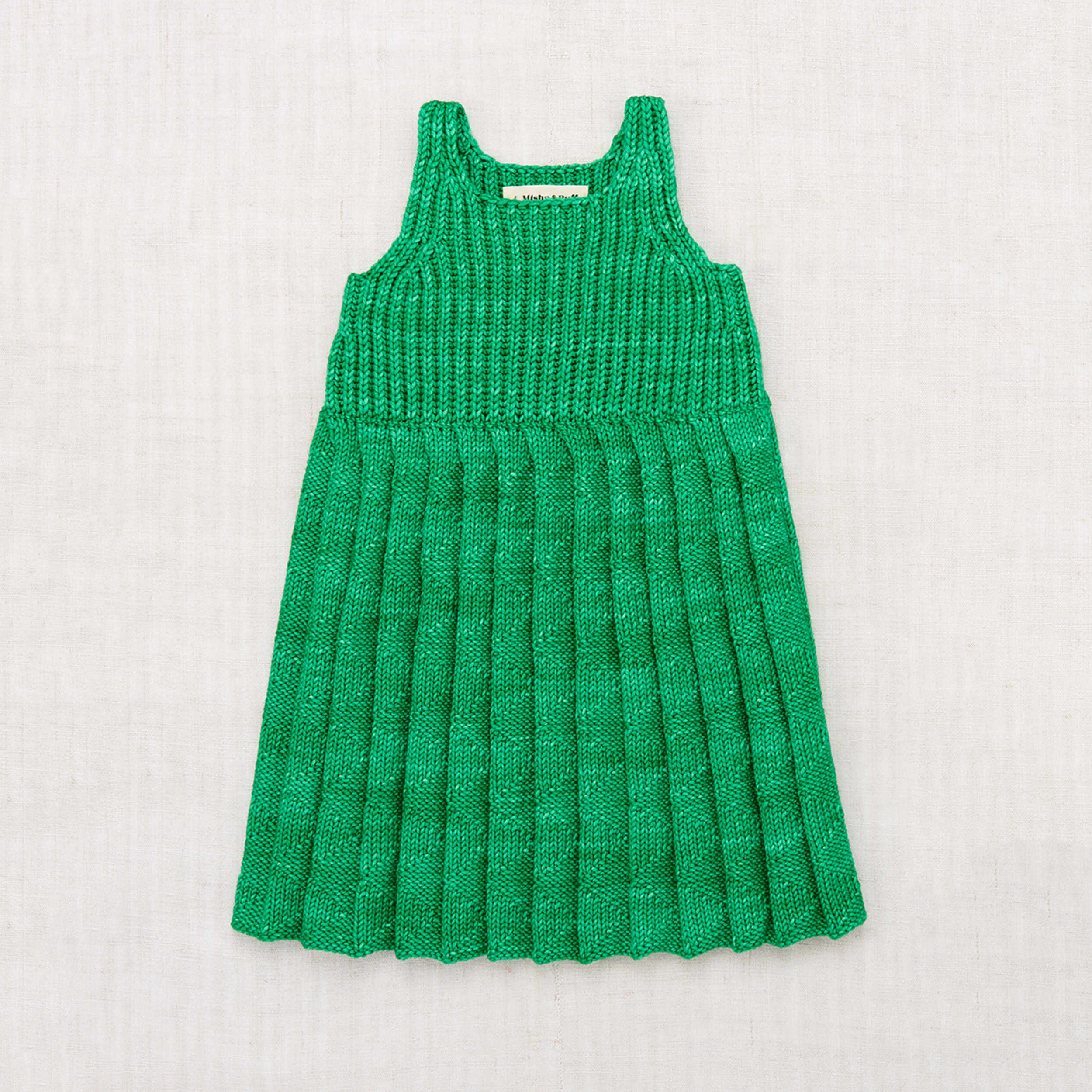 Girls Green Wool Dress