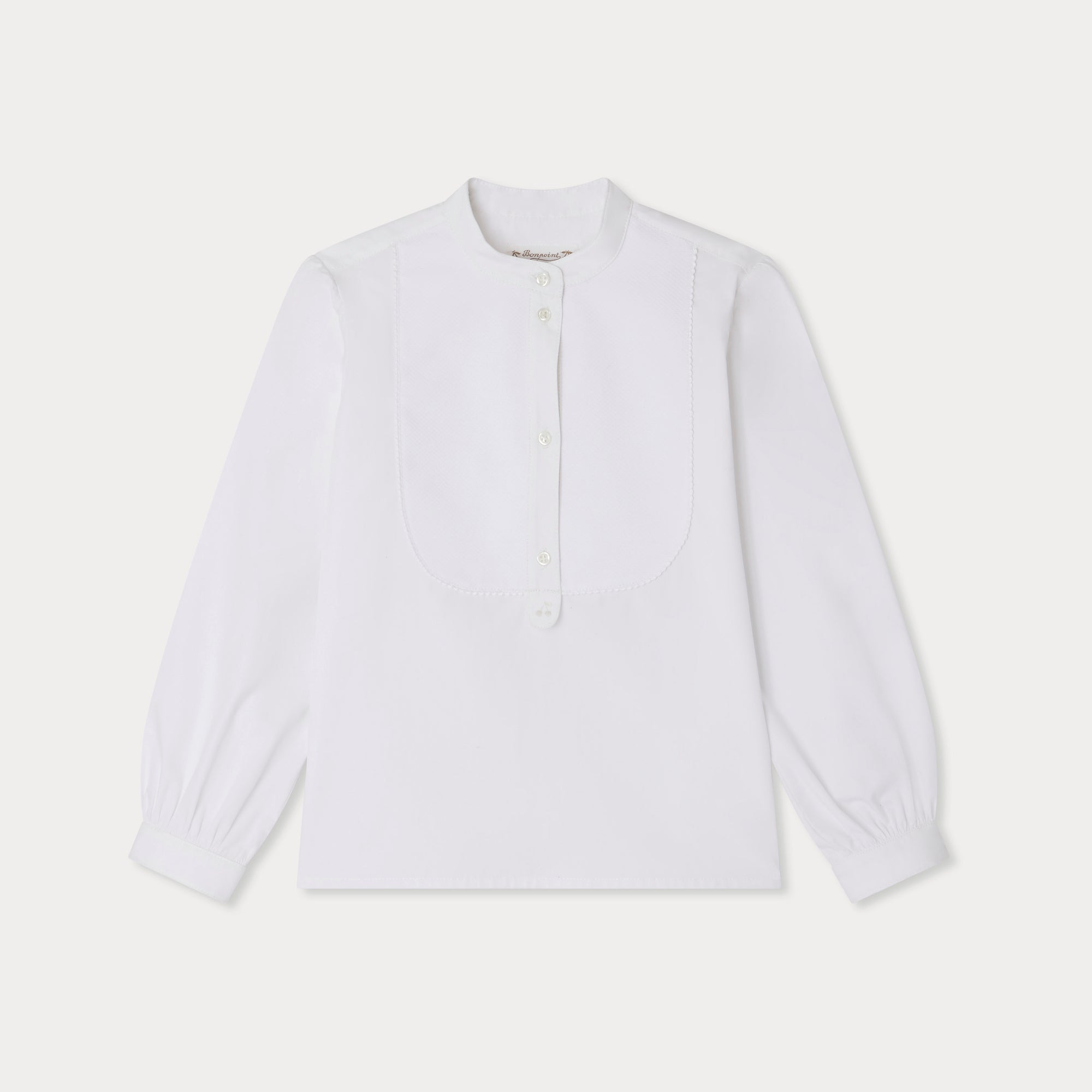 Girls White Cotton Blouse