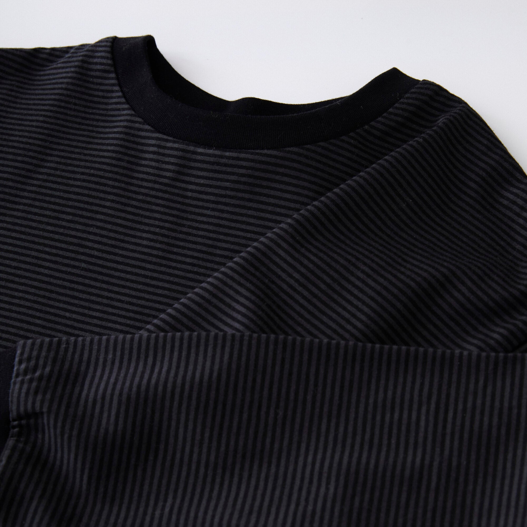 Boys & Girls Black Stripes Cotton T-Shirt