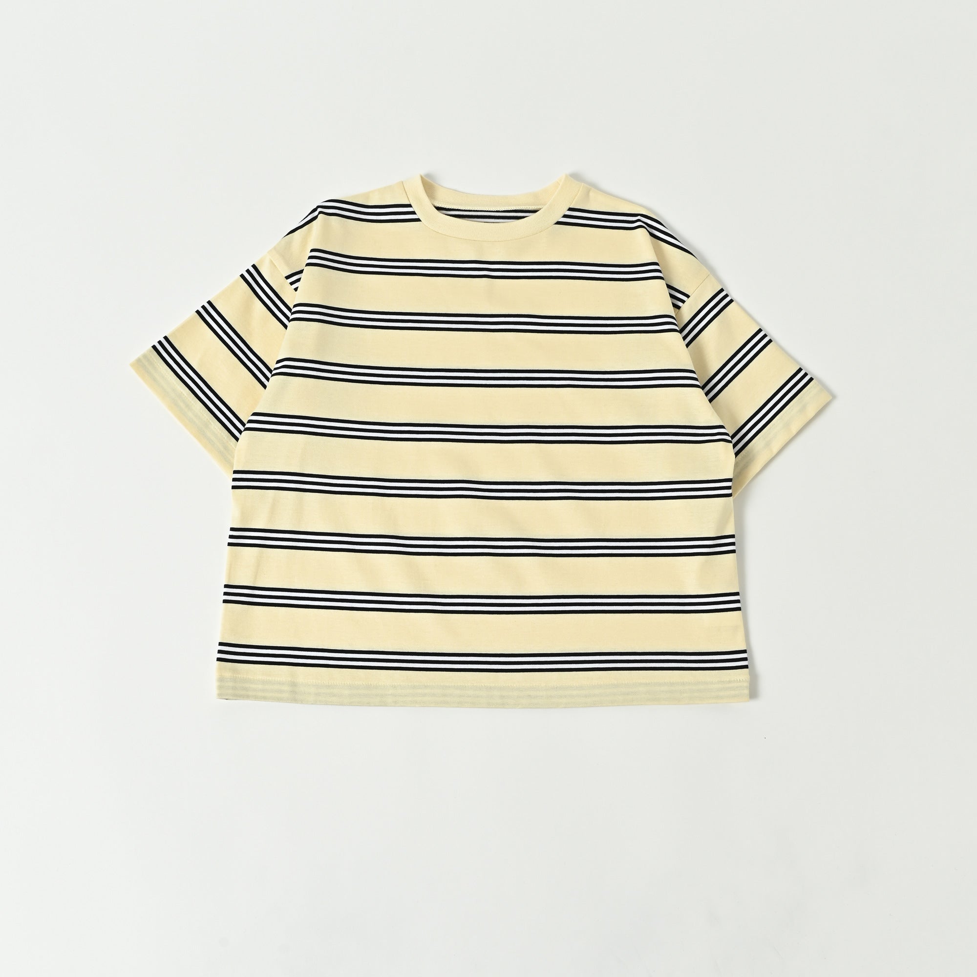 Boys & Girls Yellow Stripes Cotton T-Shirt