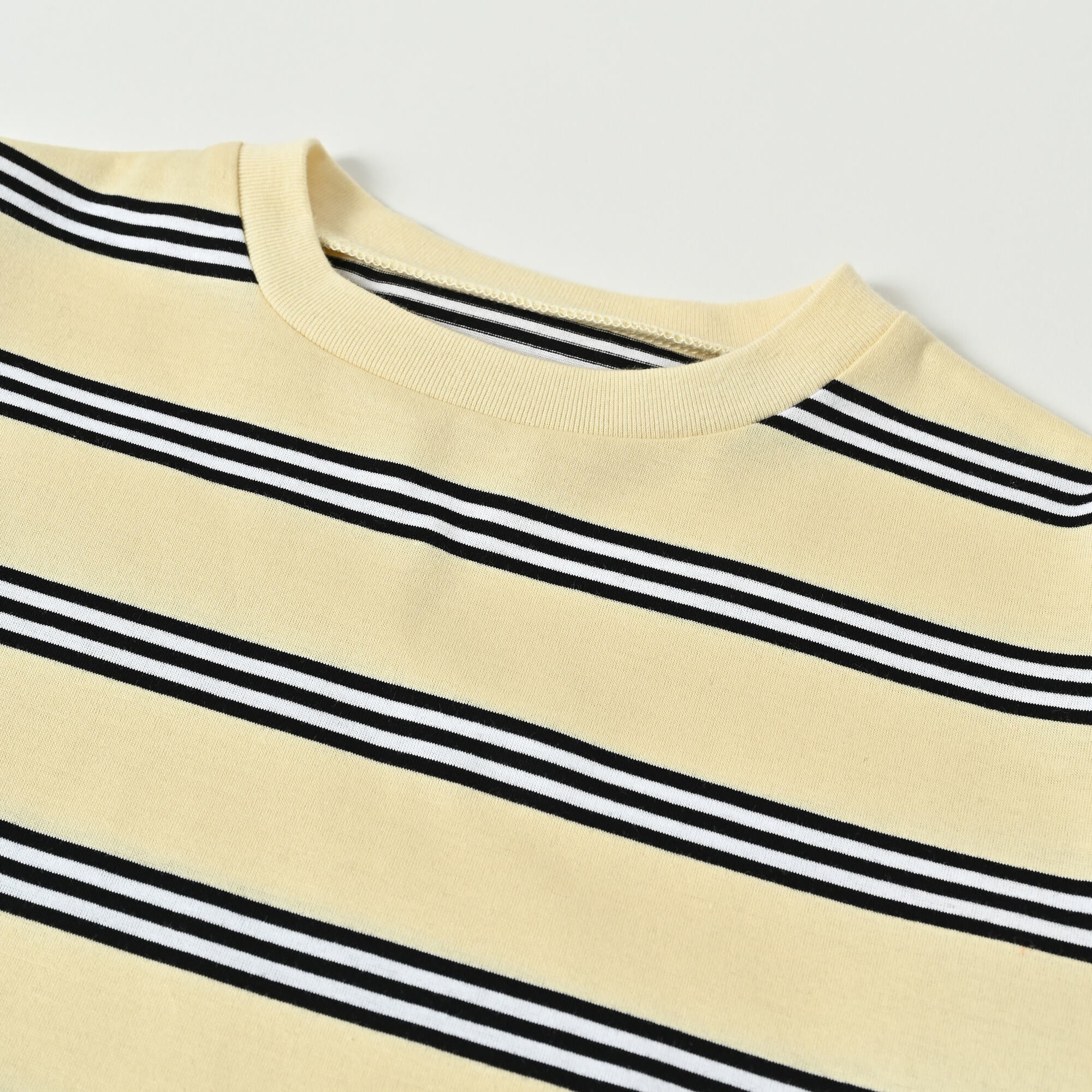 Boys & Girls Yellow Stripes Cotton T-Shirt