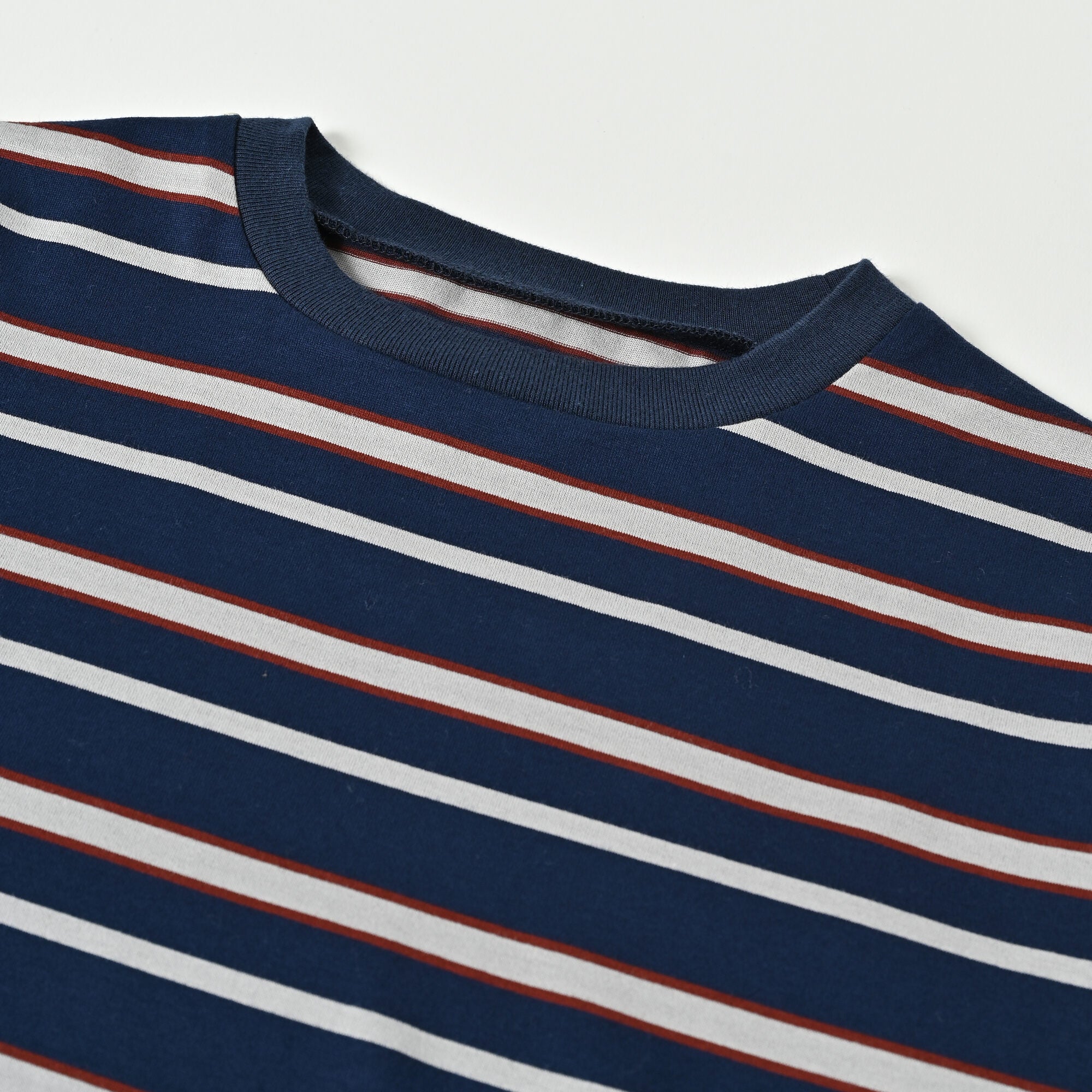 Boys & Girls Navy Stripes Cotton T-Shirt
