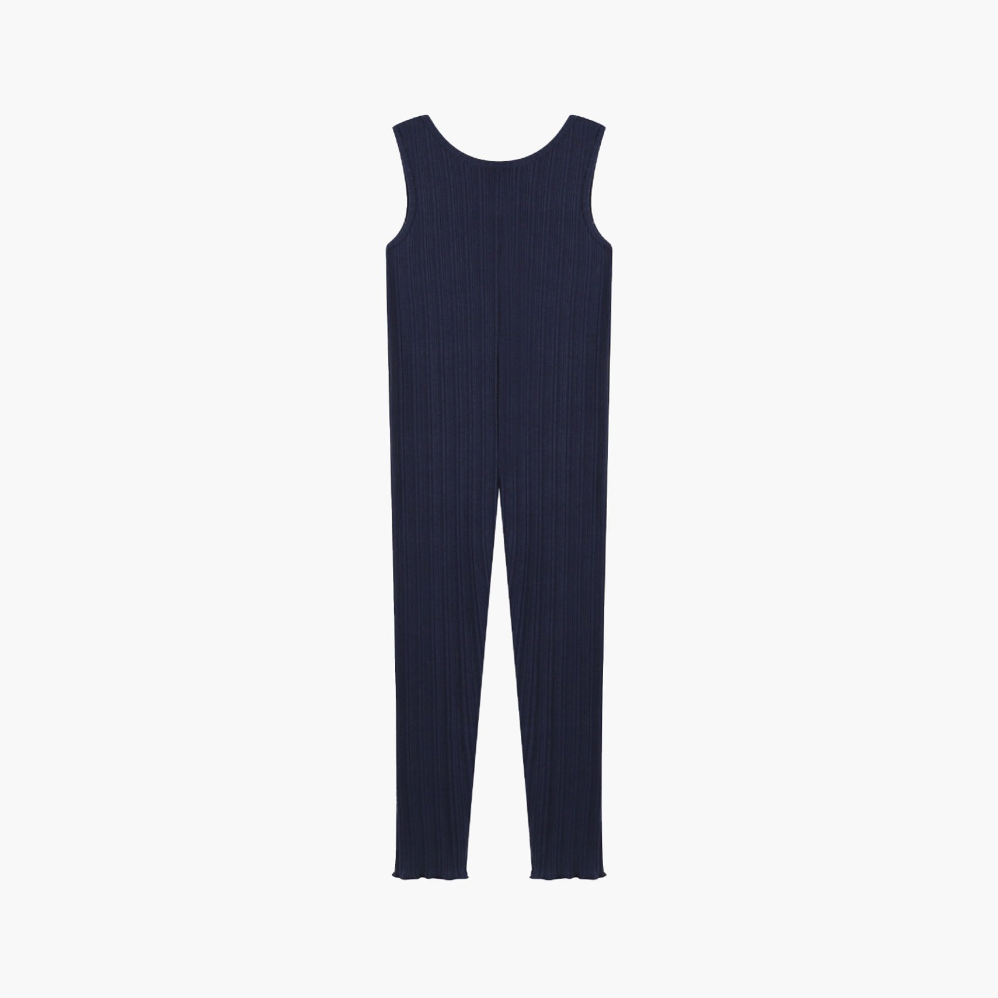 Girls Navy Ballet Jumpsuit