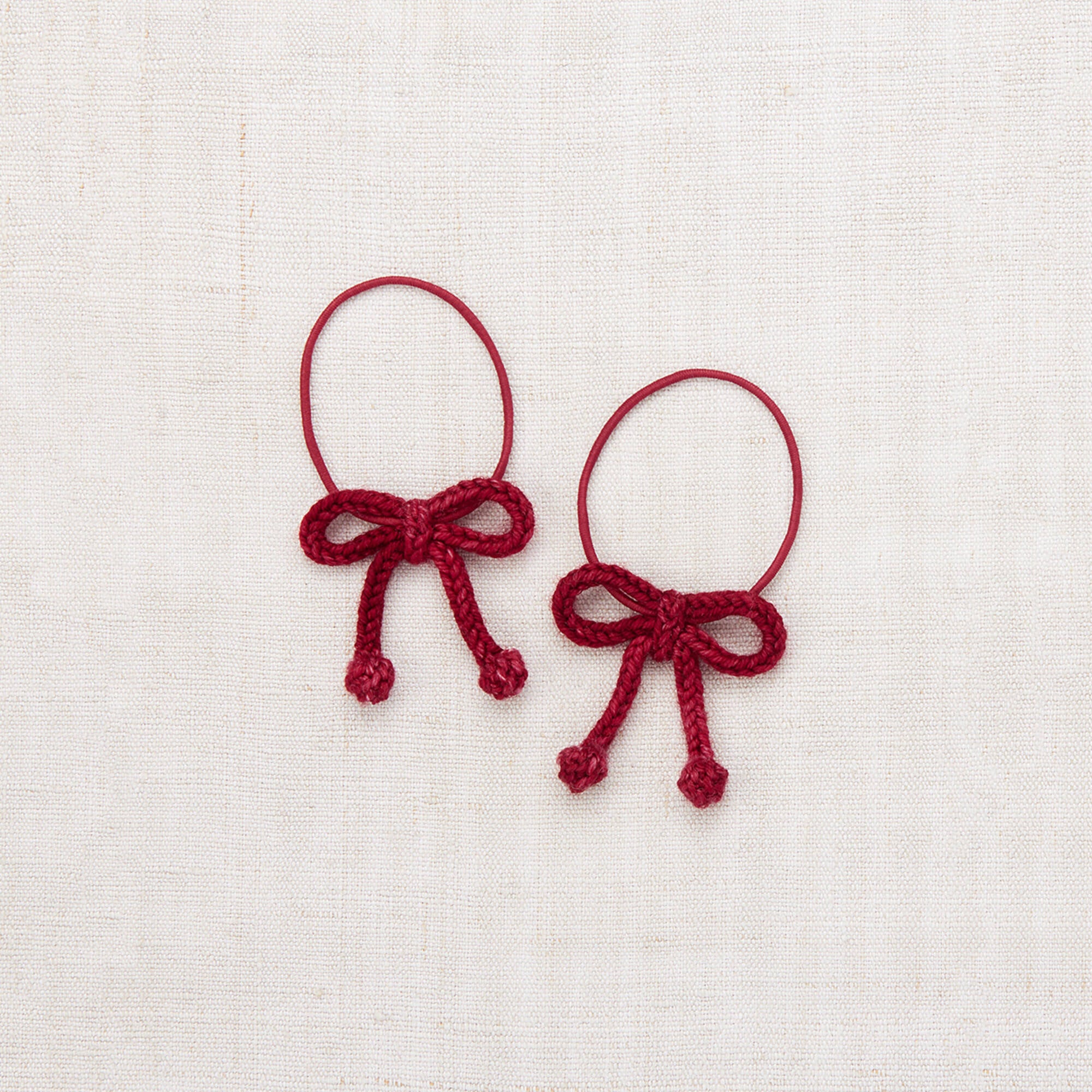 Girls Berry Popcorn Bow Hair Ring
