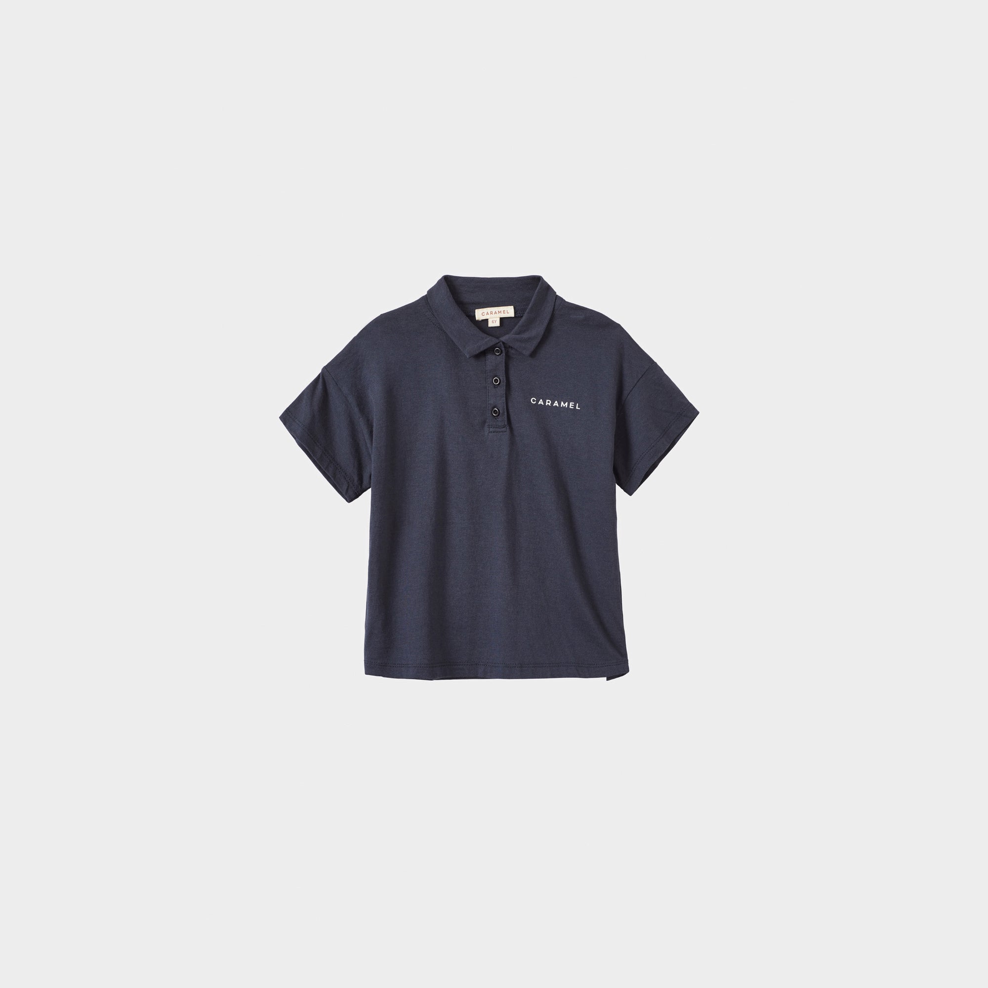 Boys & Girls Navy Cotton Polo Shirt