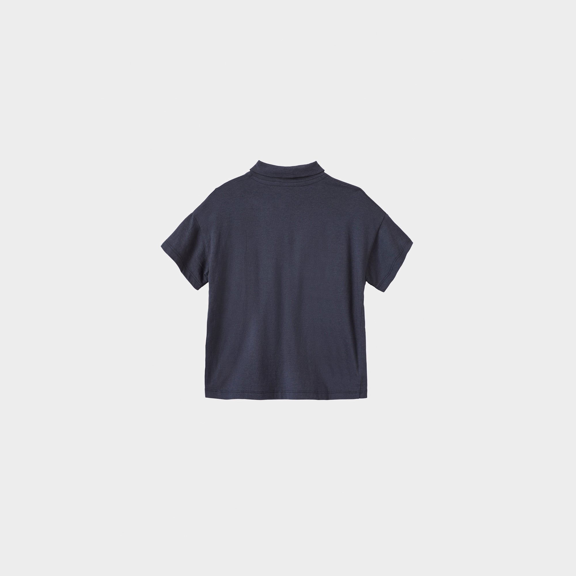 Boys & Girls Navy Cotton Polo Shirt