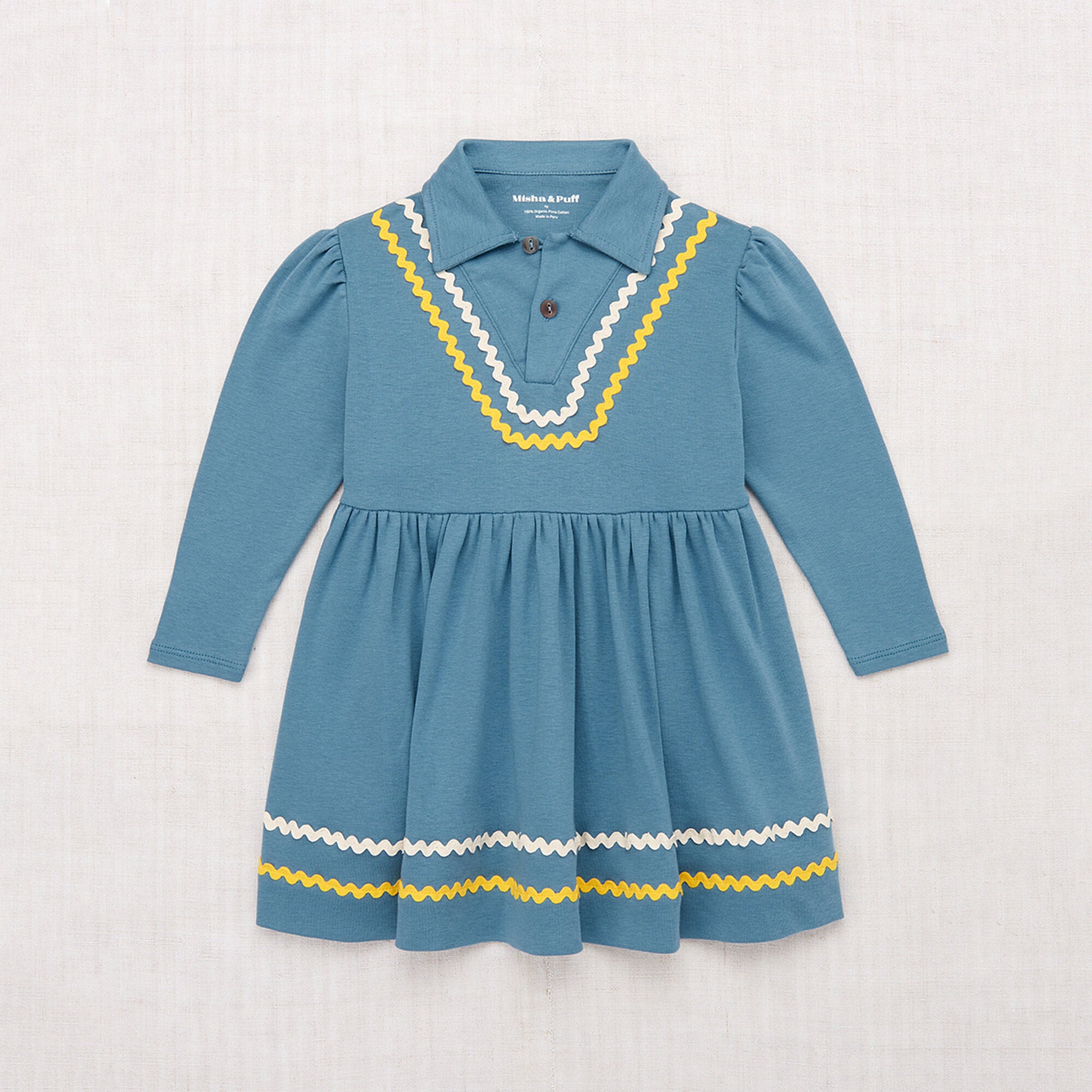 Girls Blue Cotton Dress