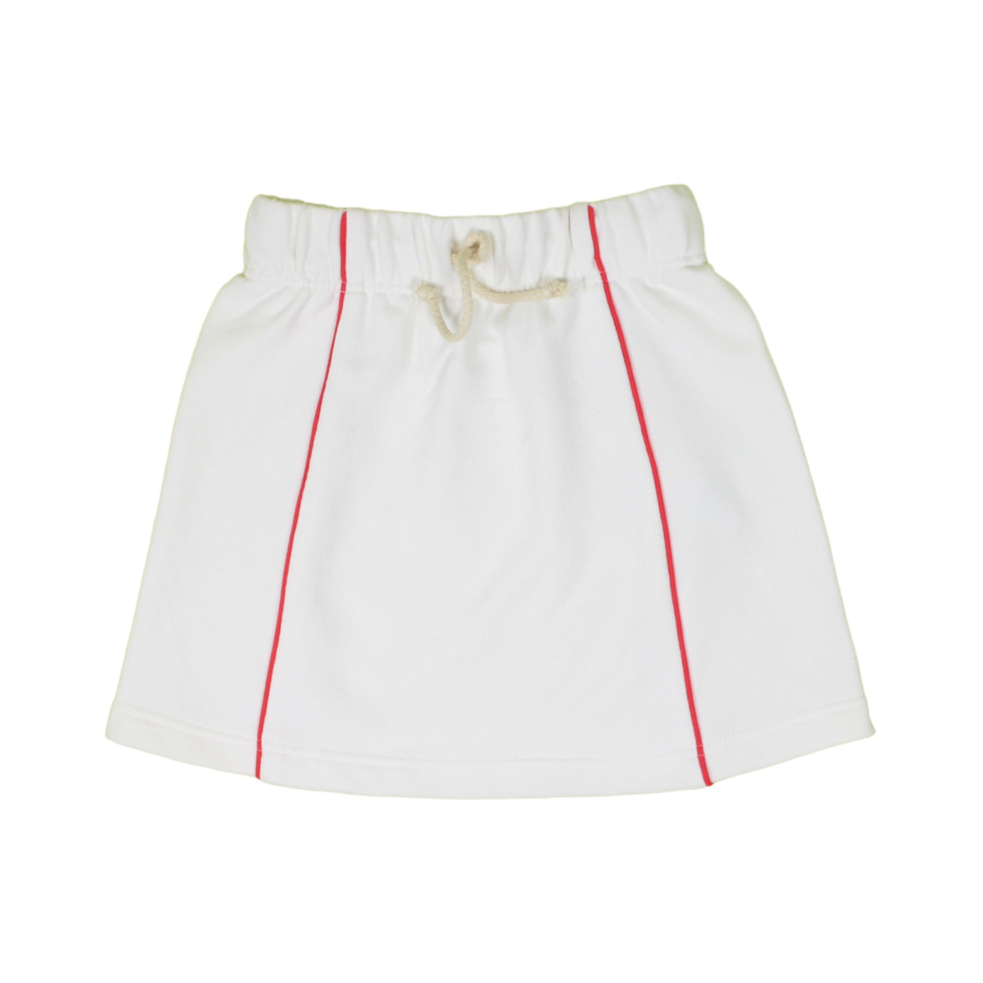 Girls White Cotton Skirt