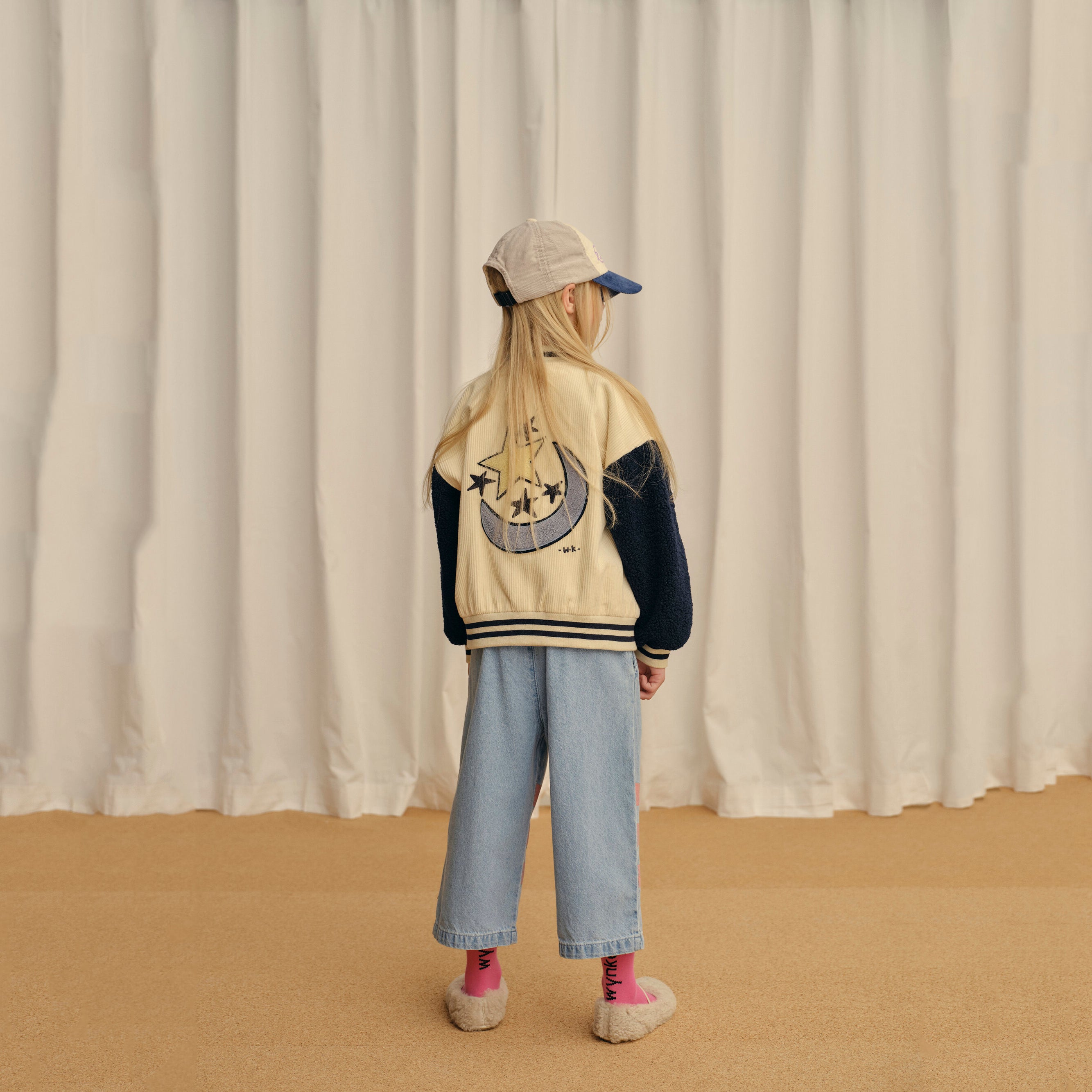 Boys & Girls White Logo Jacket