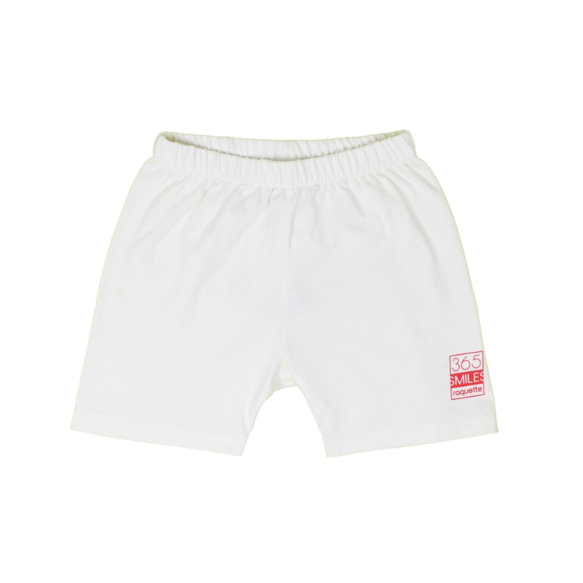 Boys & Girls White Cotton Shorts