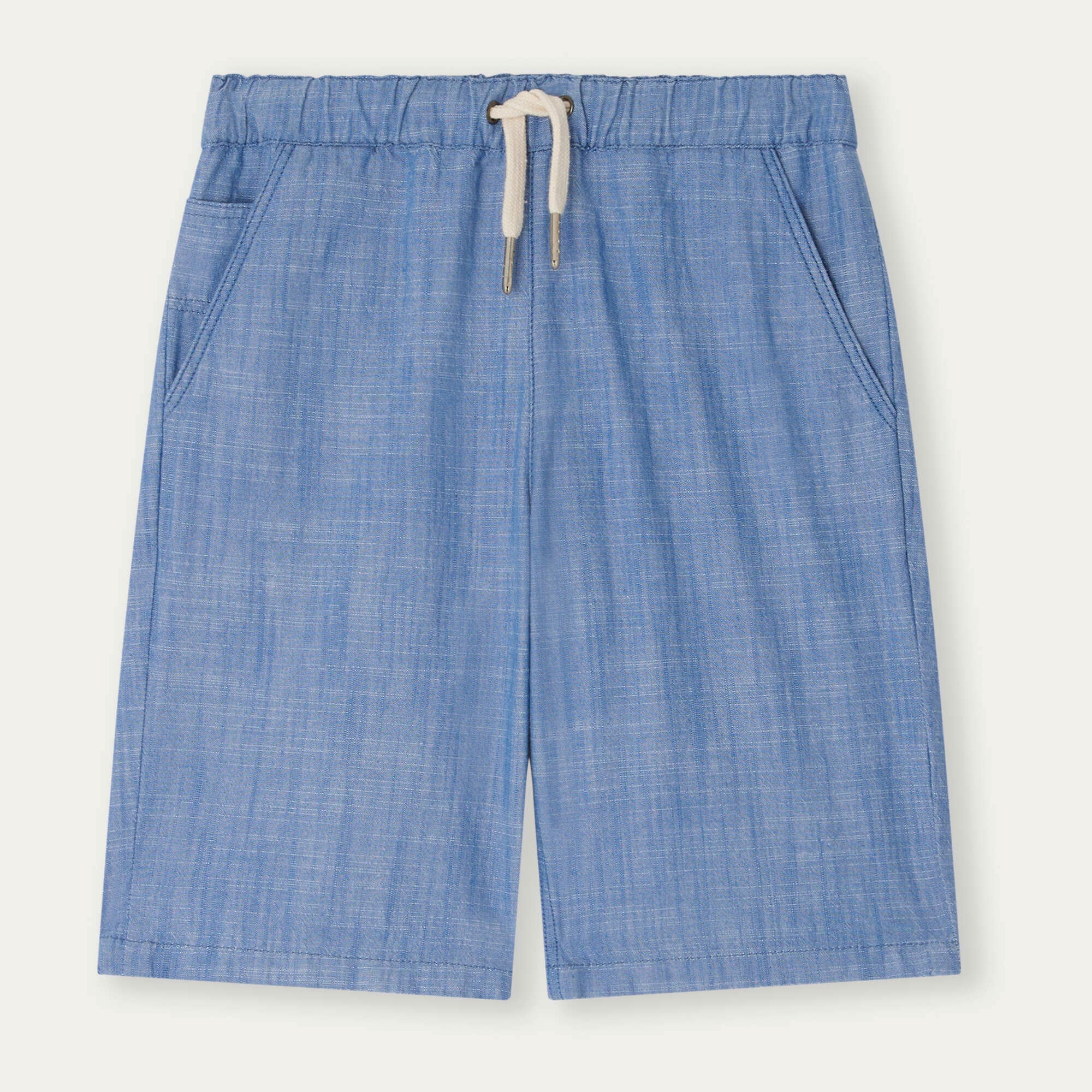 Boys Blue Cotton Shorts