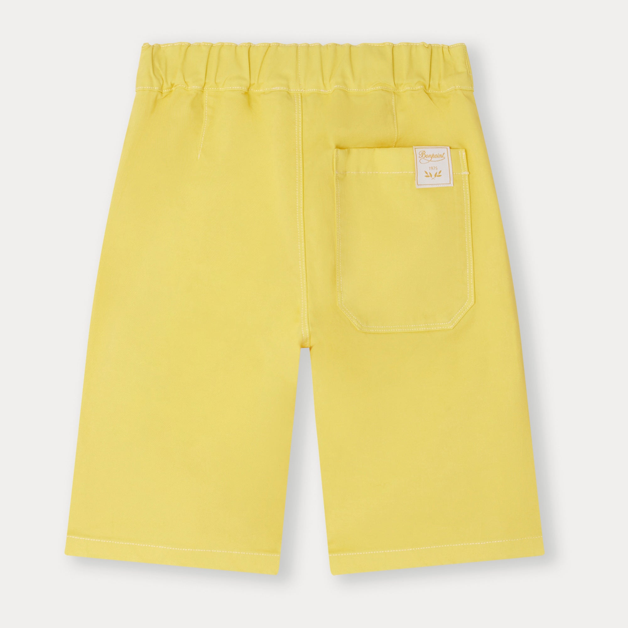 Boys Yellow Cotton Shorts