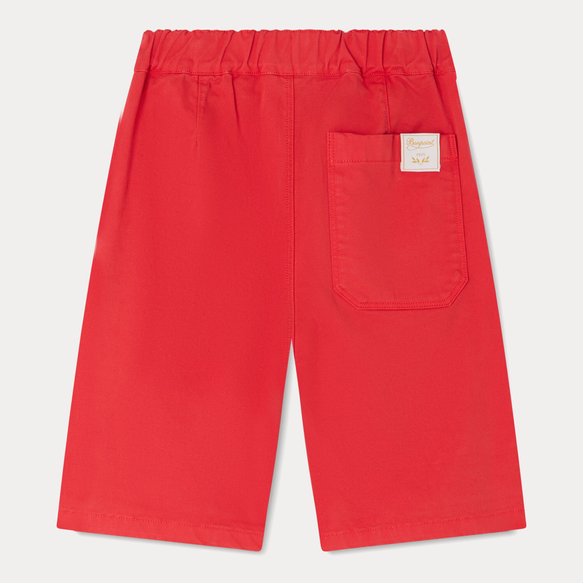 Boys Red Cotton Shorts