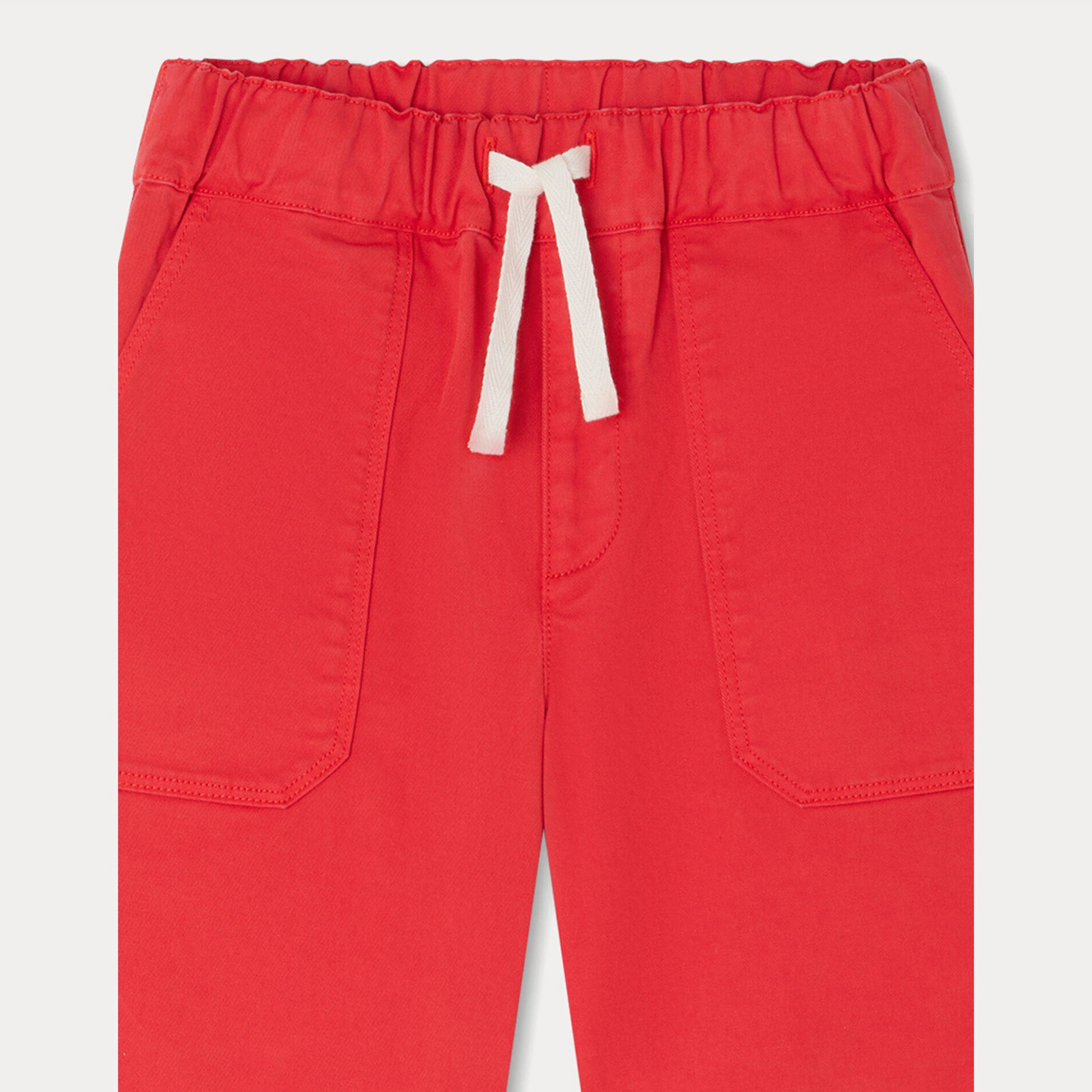 Boys Red Cotton Shorts