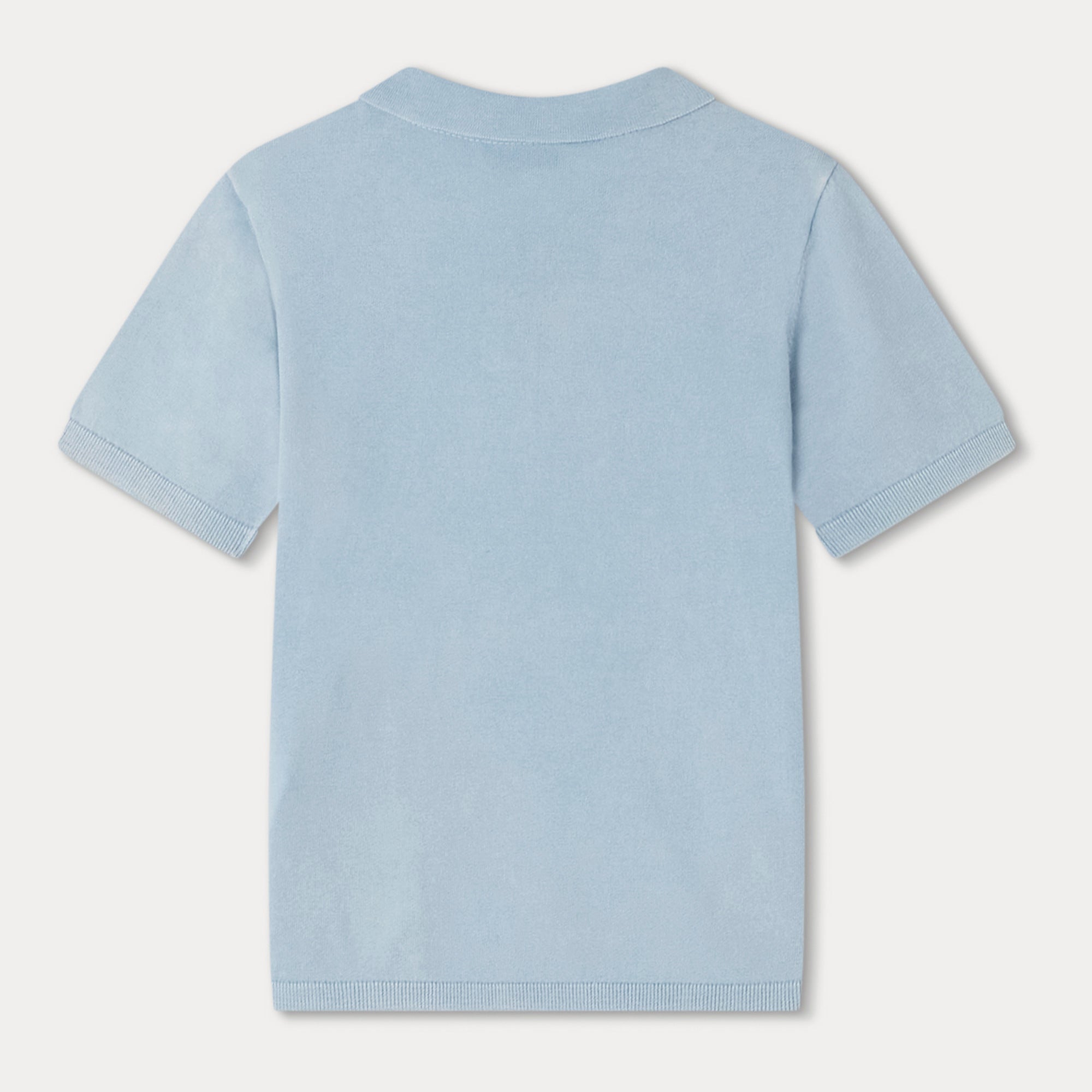 Boys Blue Cotton Polo Shirt