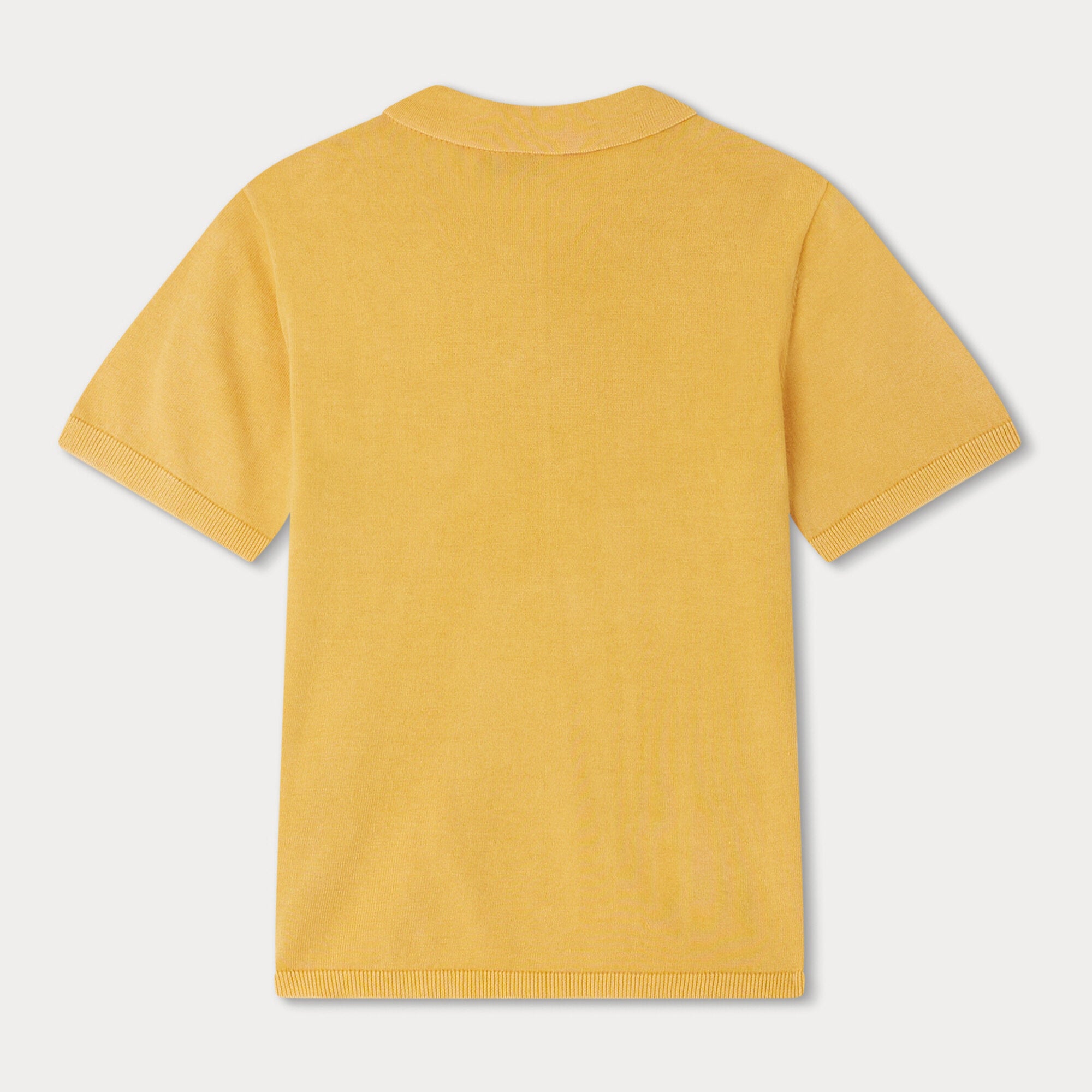 Boys Yellow Cotton Polo Shirt
