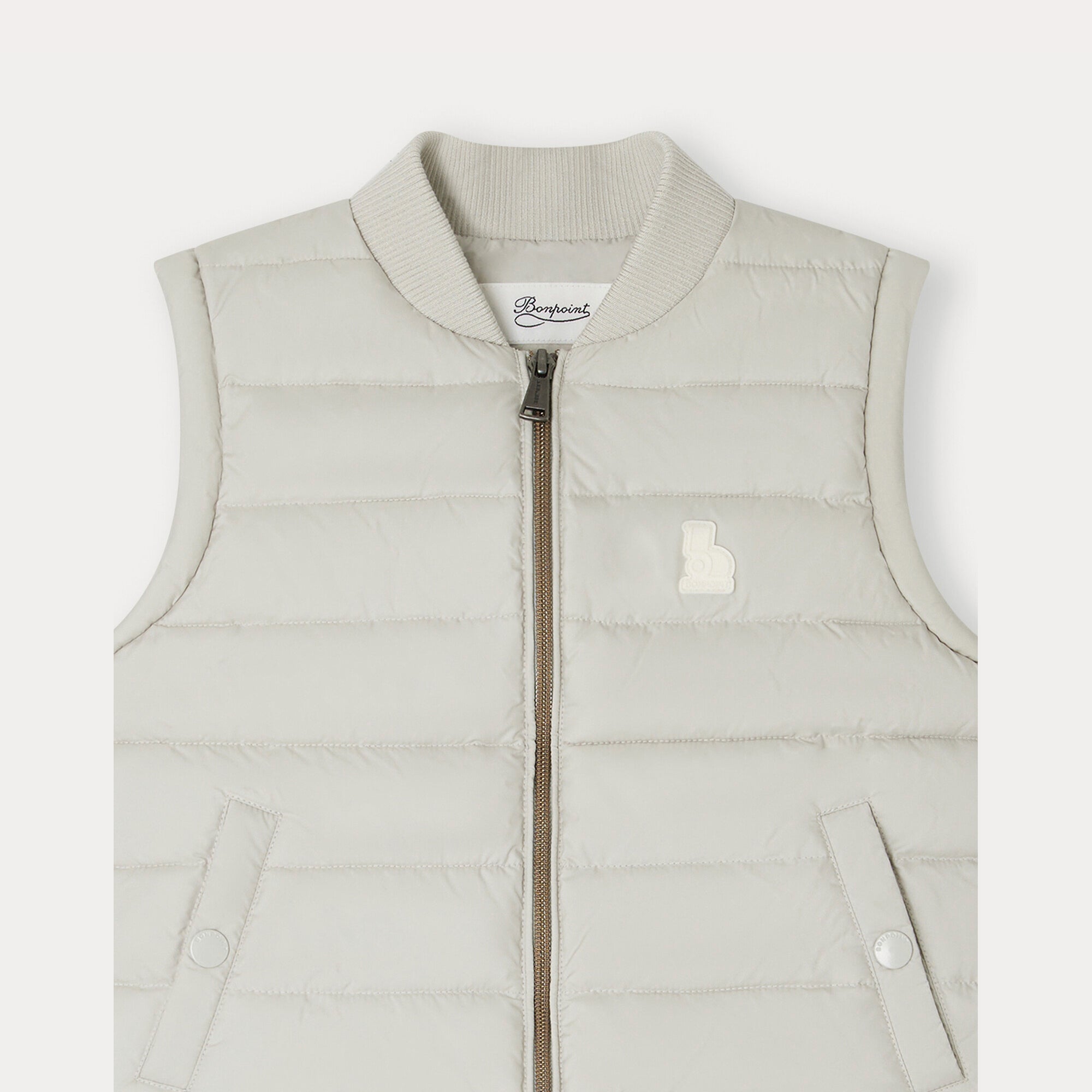 Boys Grey Padded Gilet