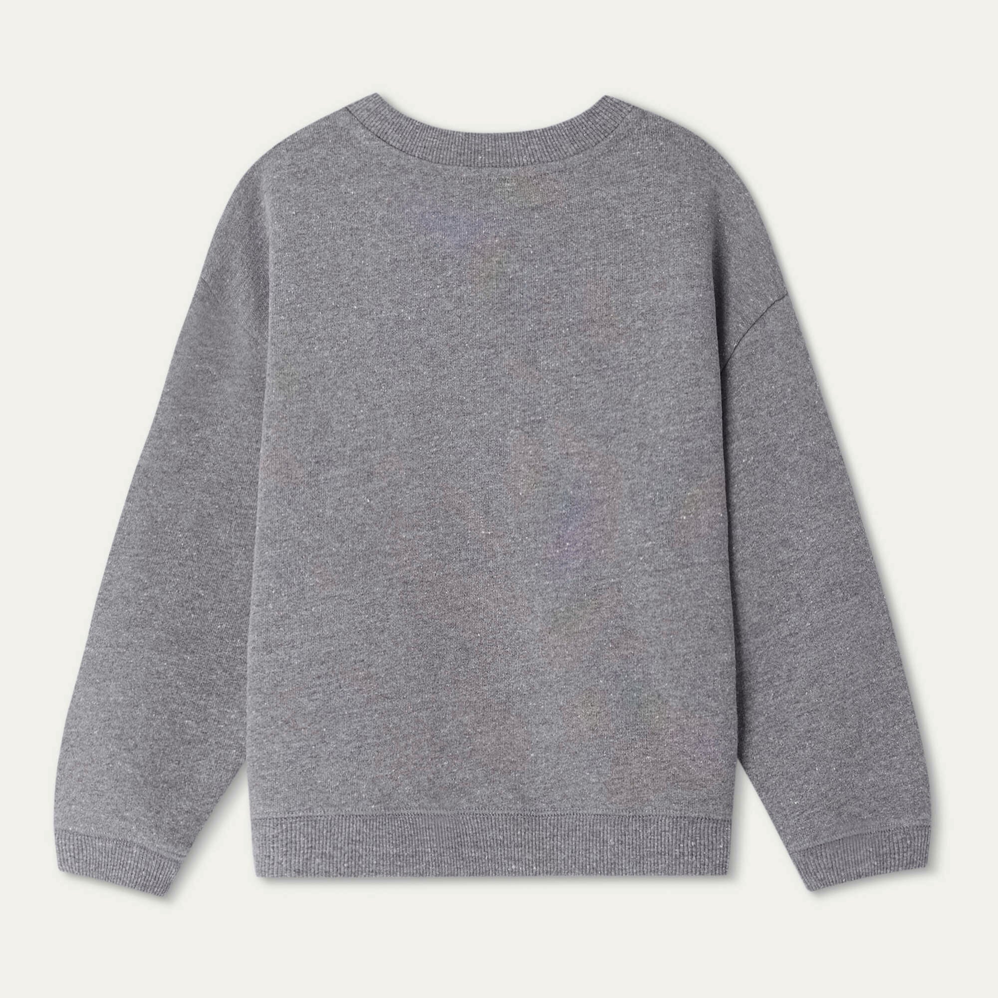 Boys Grey Logo Cotton Sweatshirt