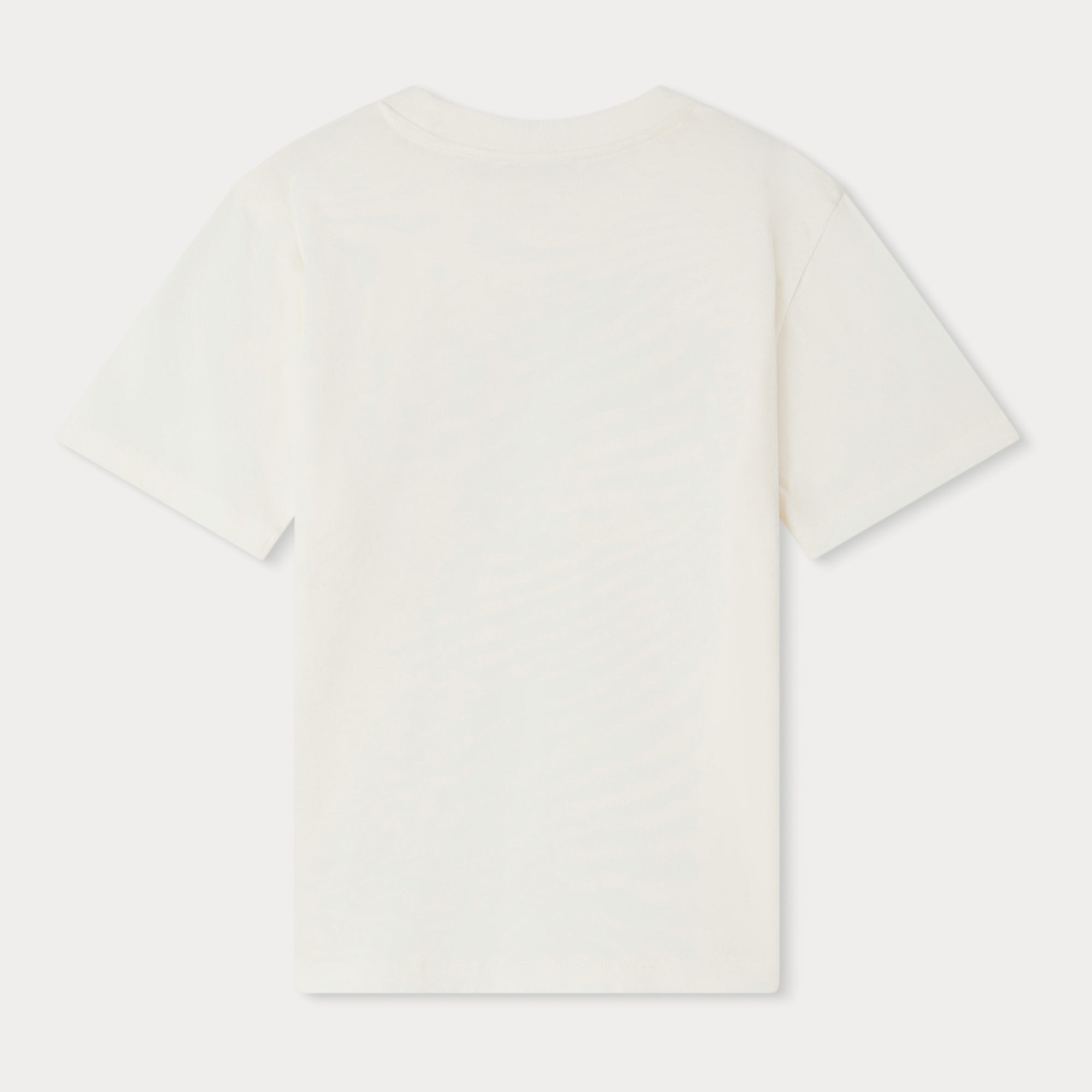 Boys White Cotton T-Shirt