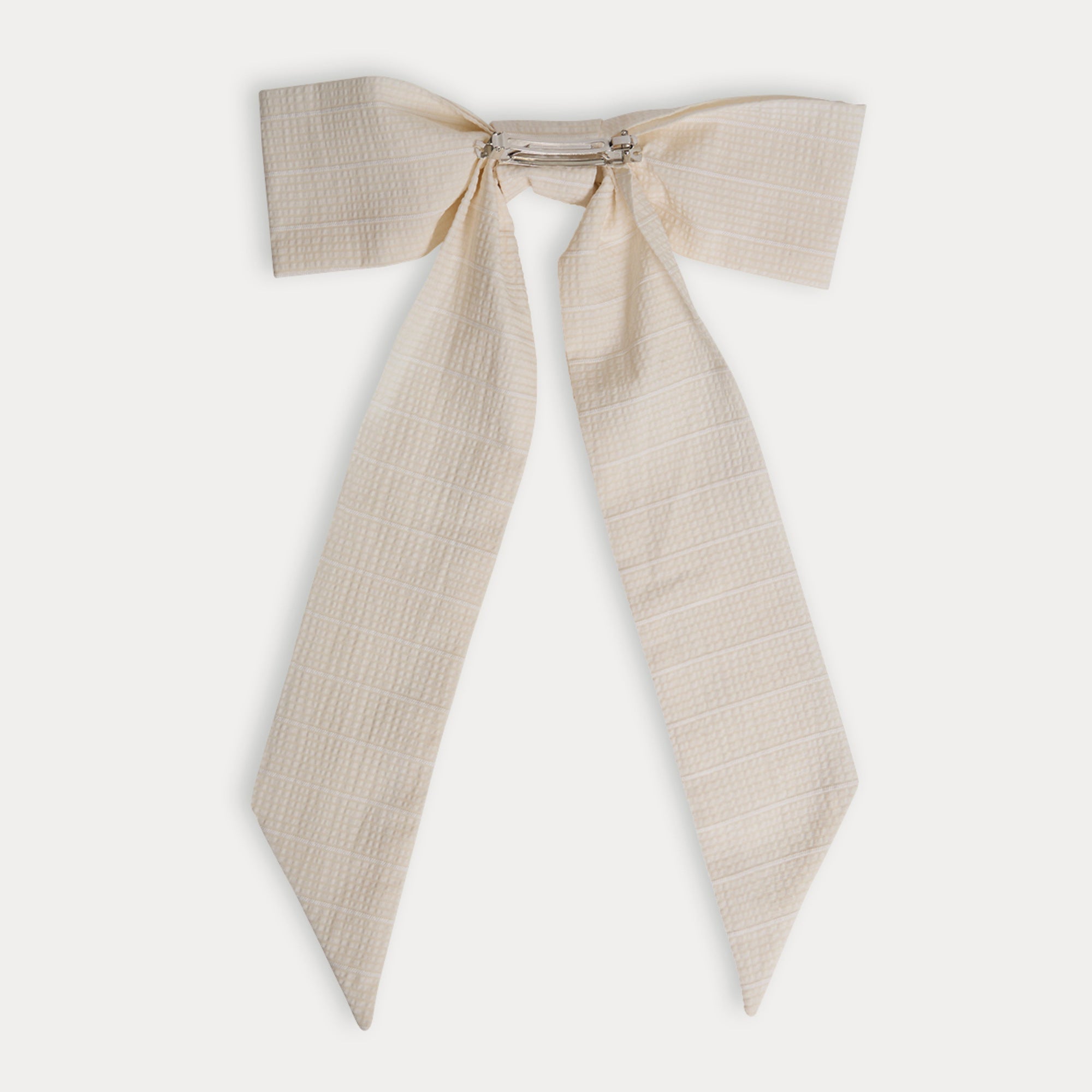 Girls Ivory Bow Hair Clips