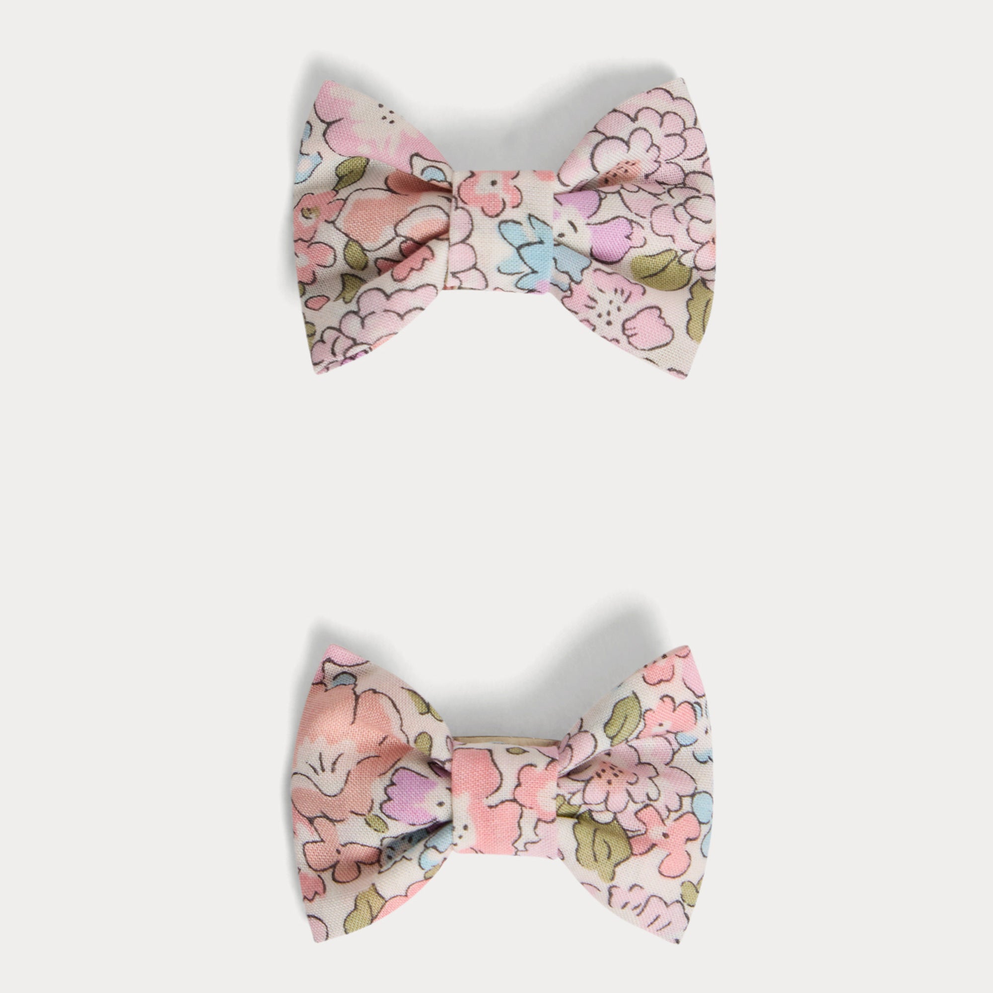Girls Pink Floral Hair Clips