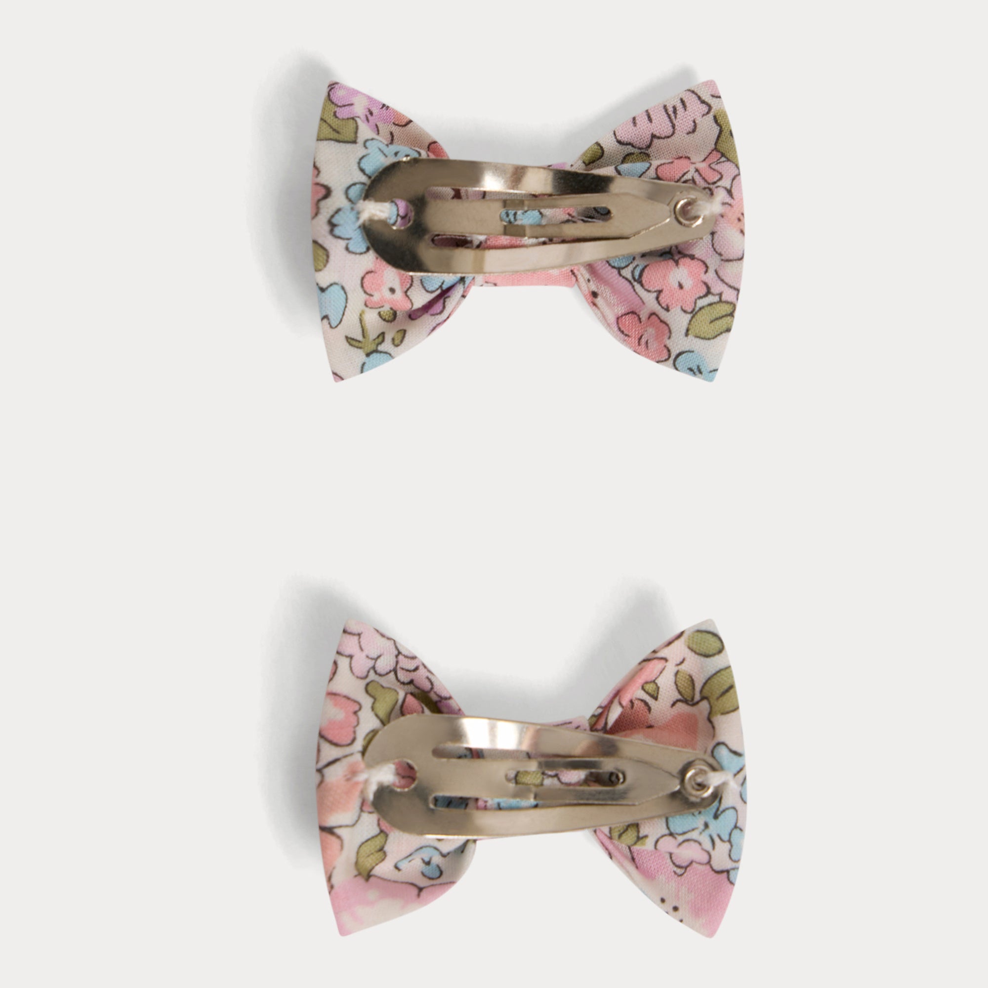 Girls Pink Floral Hair Clips