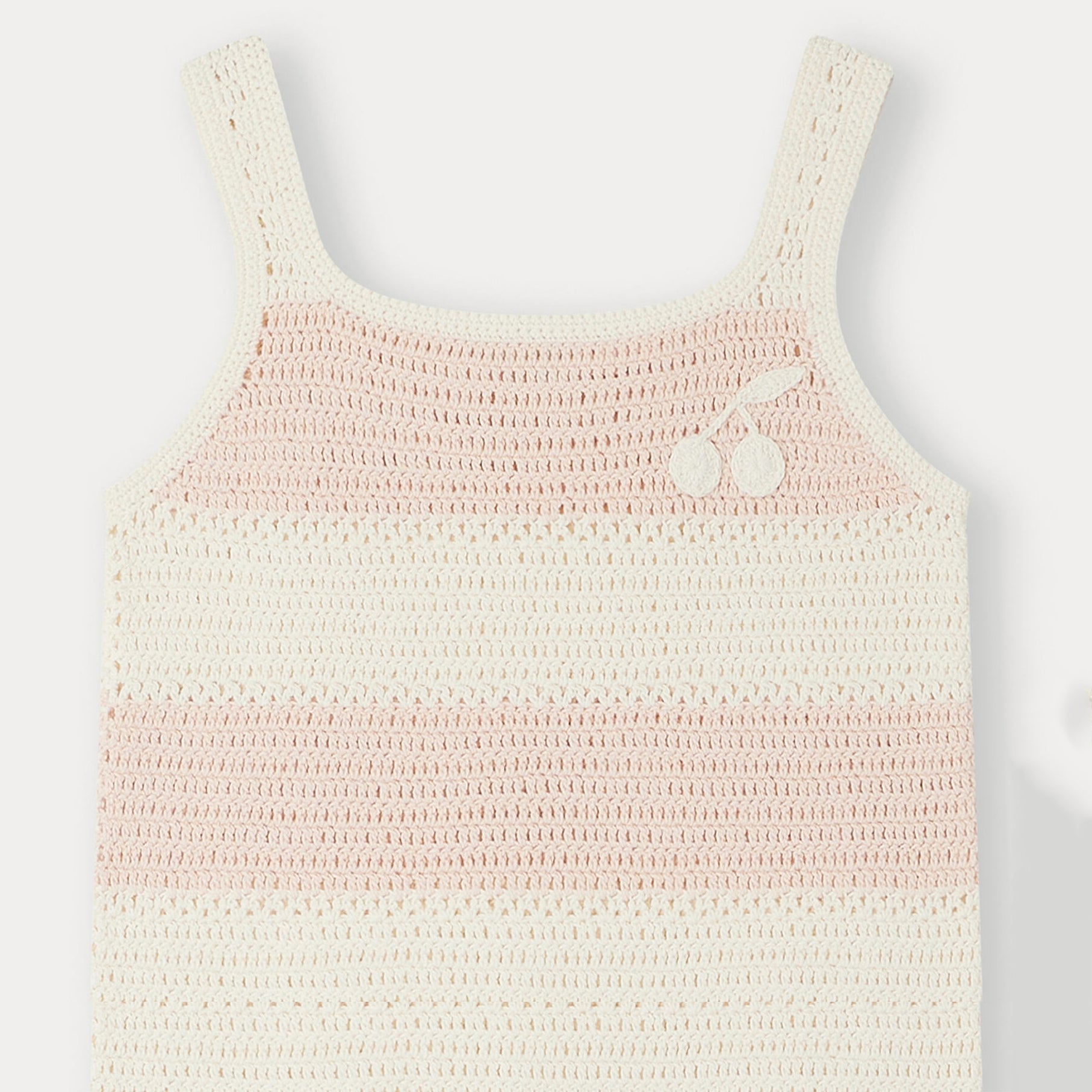 Girls Light Pink Knit Vest
