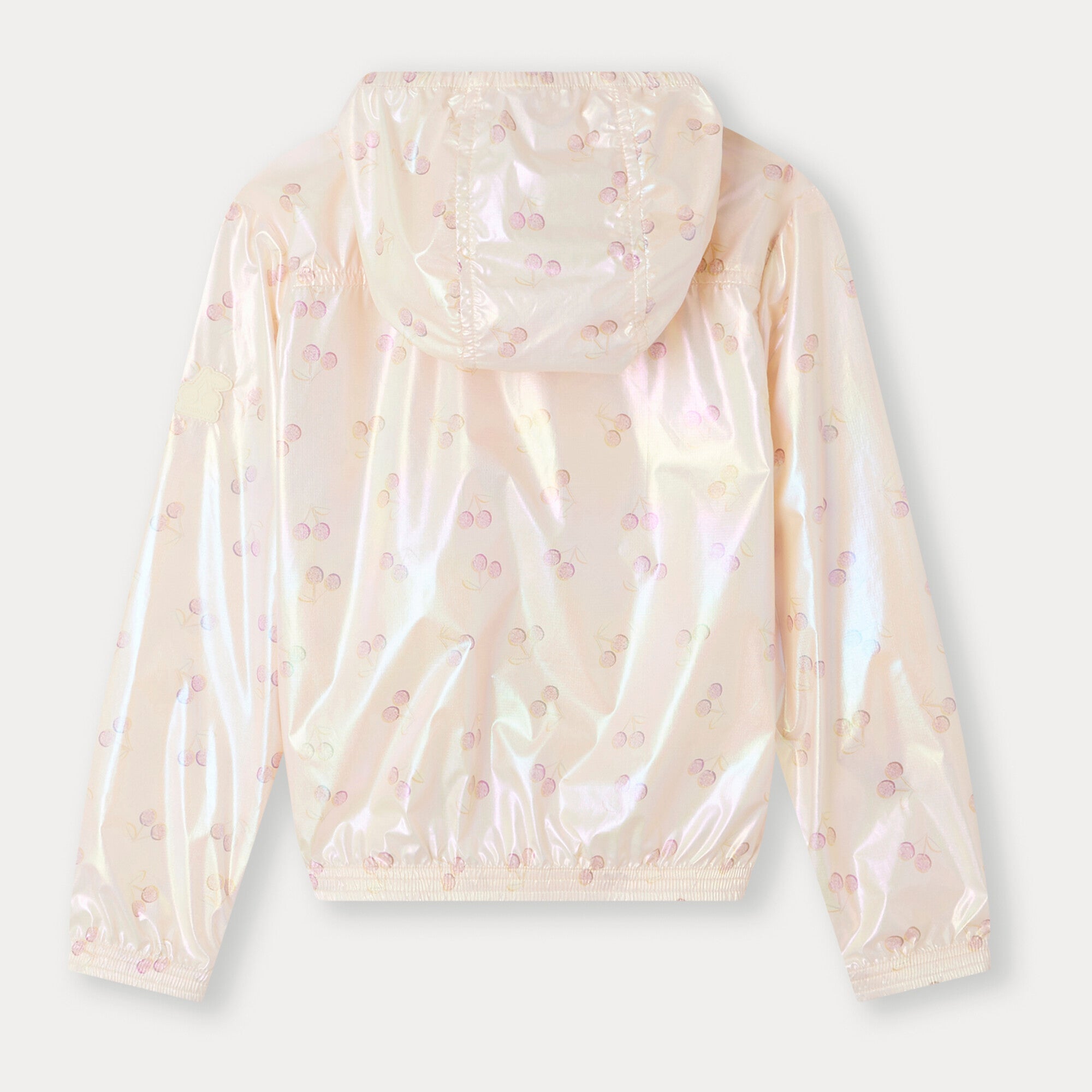 Girls Pale Pink Logo Zip-Up Jacket