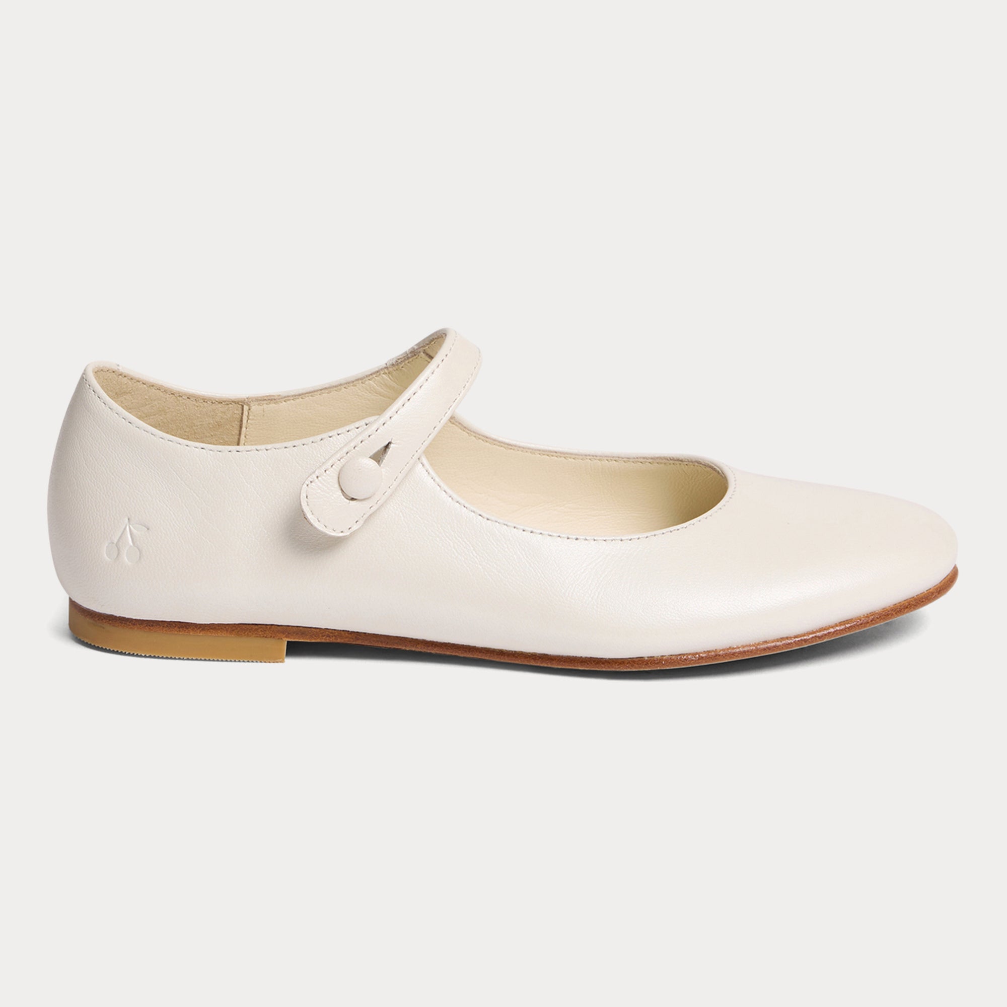 Girls White Flat Shoes