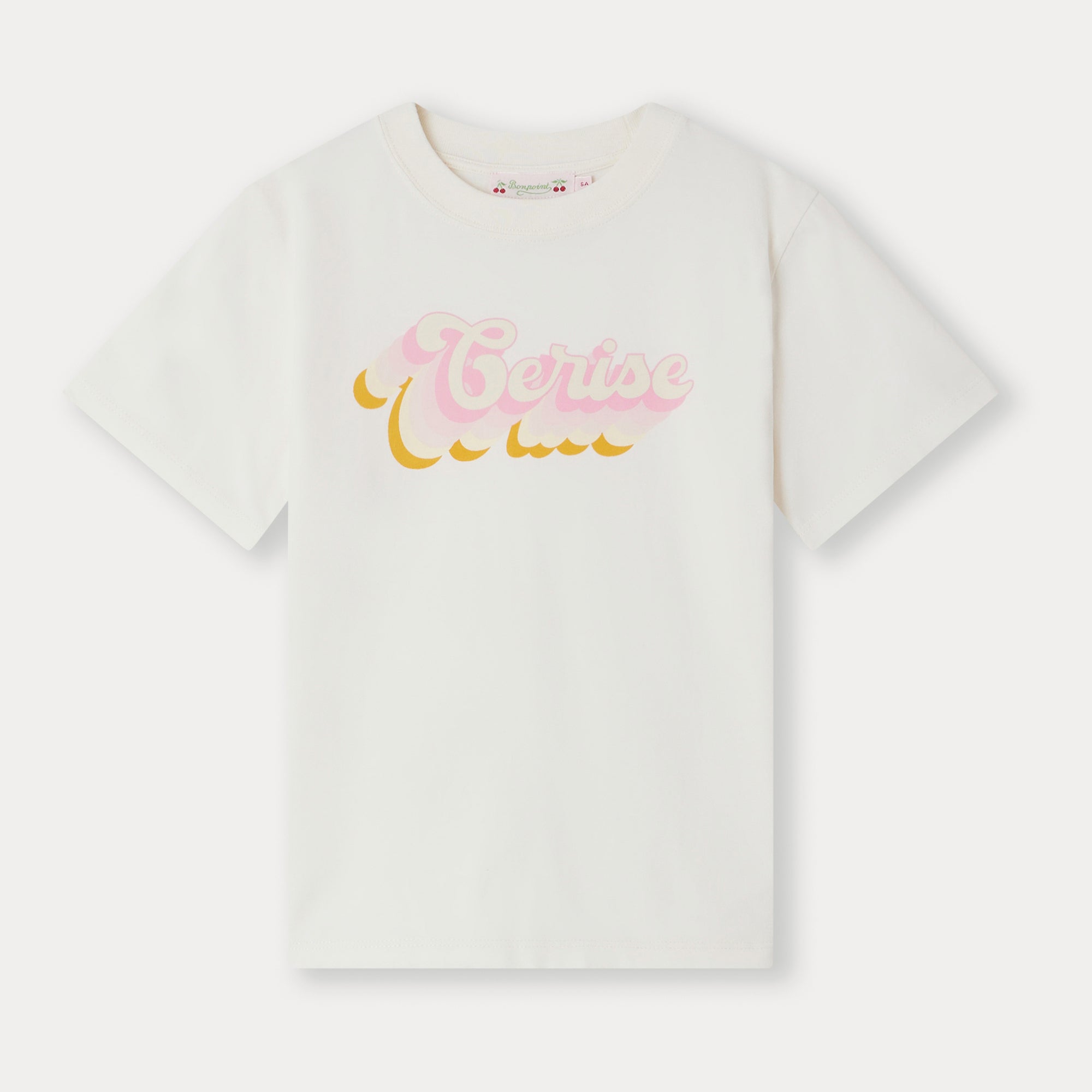 Girls White Logo Cotton T-Shirt
