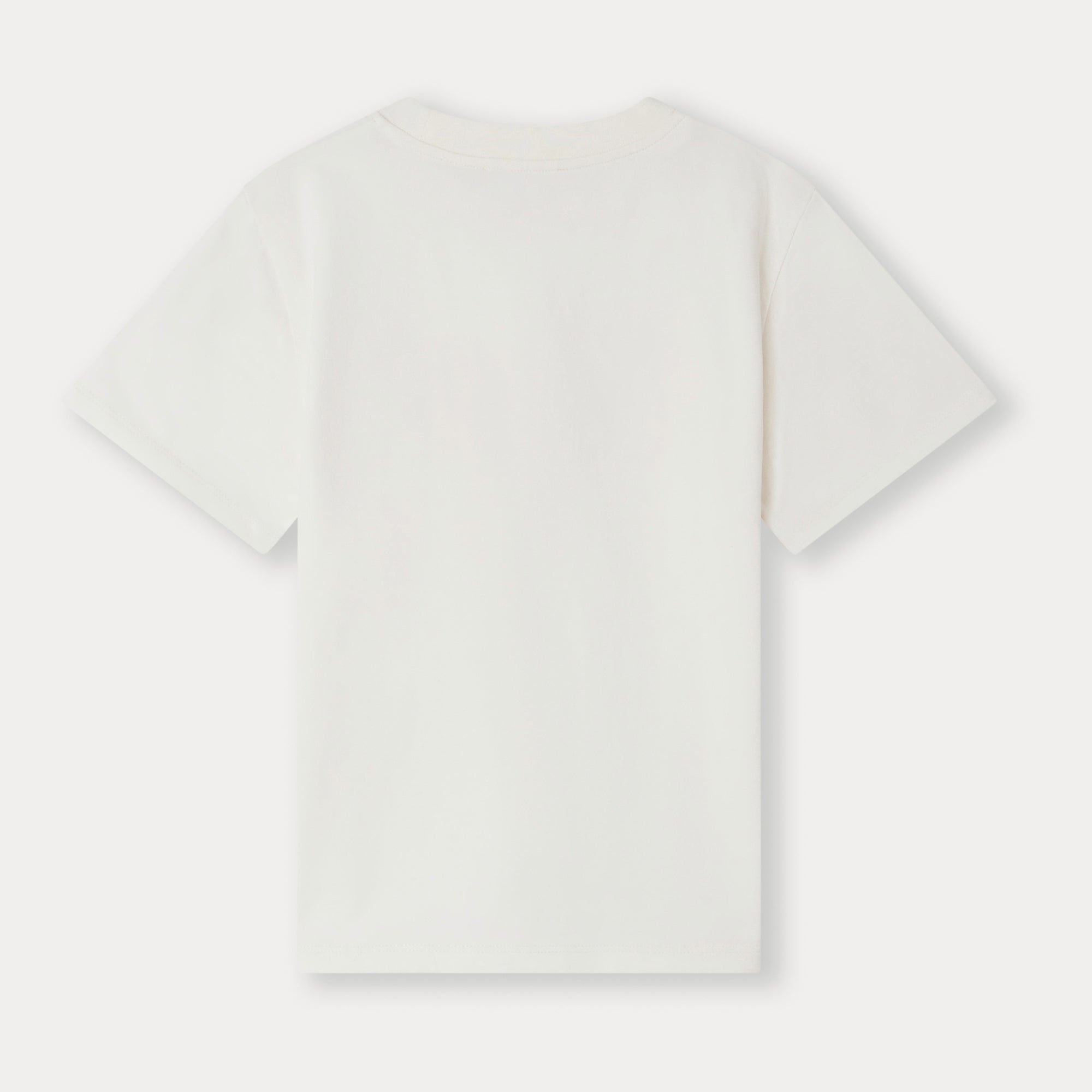 Girls White Logo Cotton T-Shirt