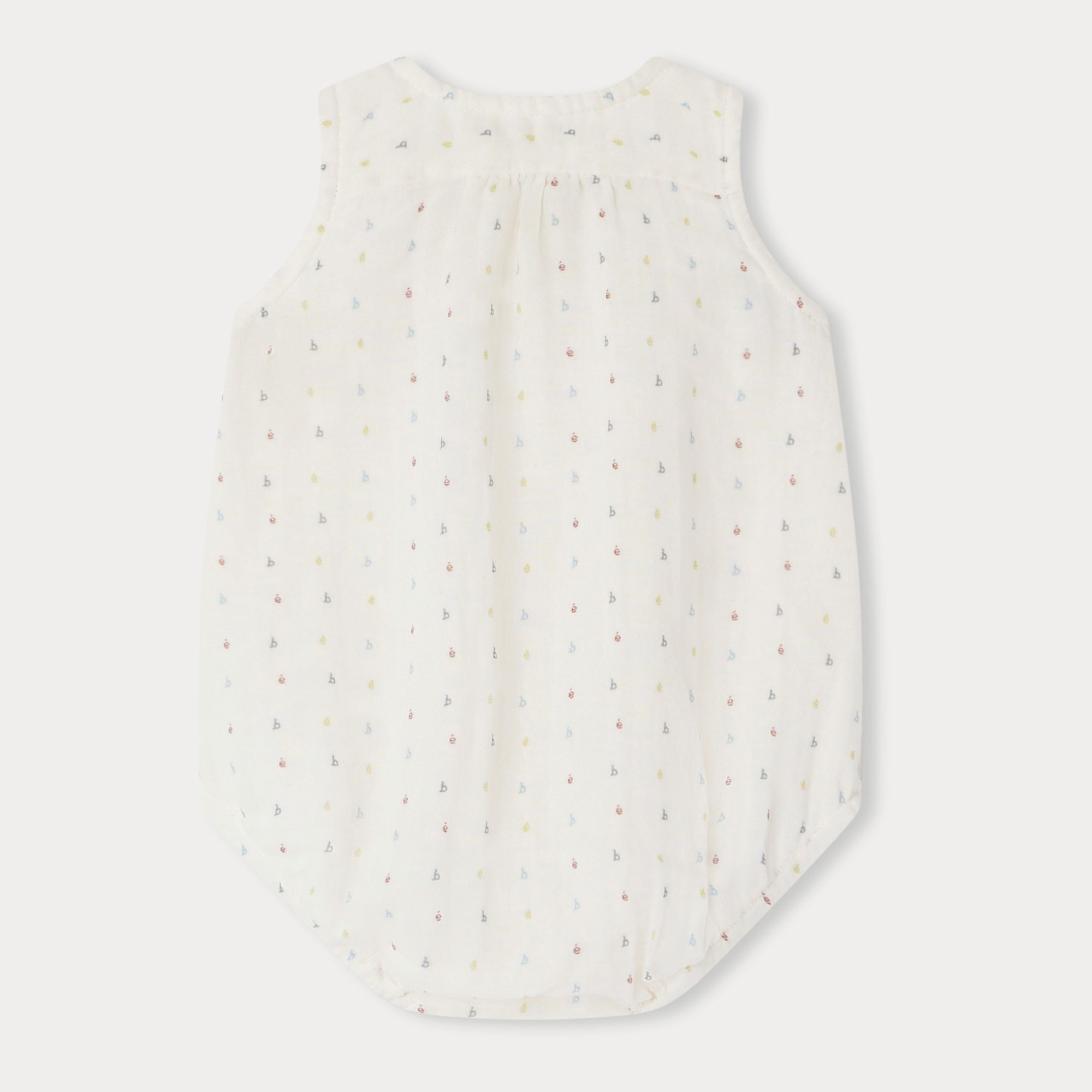 Baby Boys & Girls Ivory Cotton Babysuit