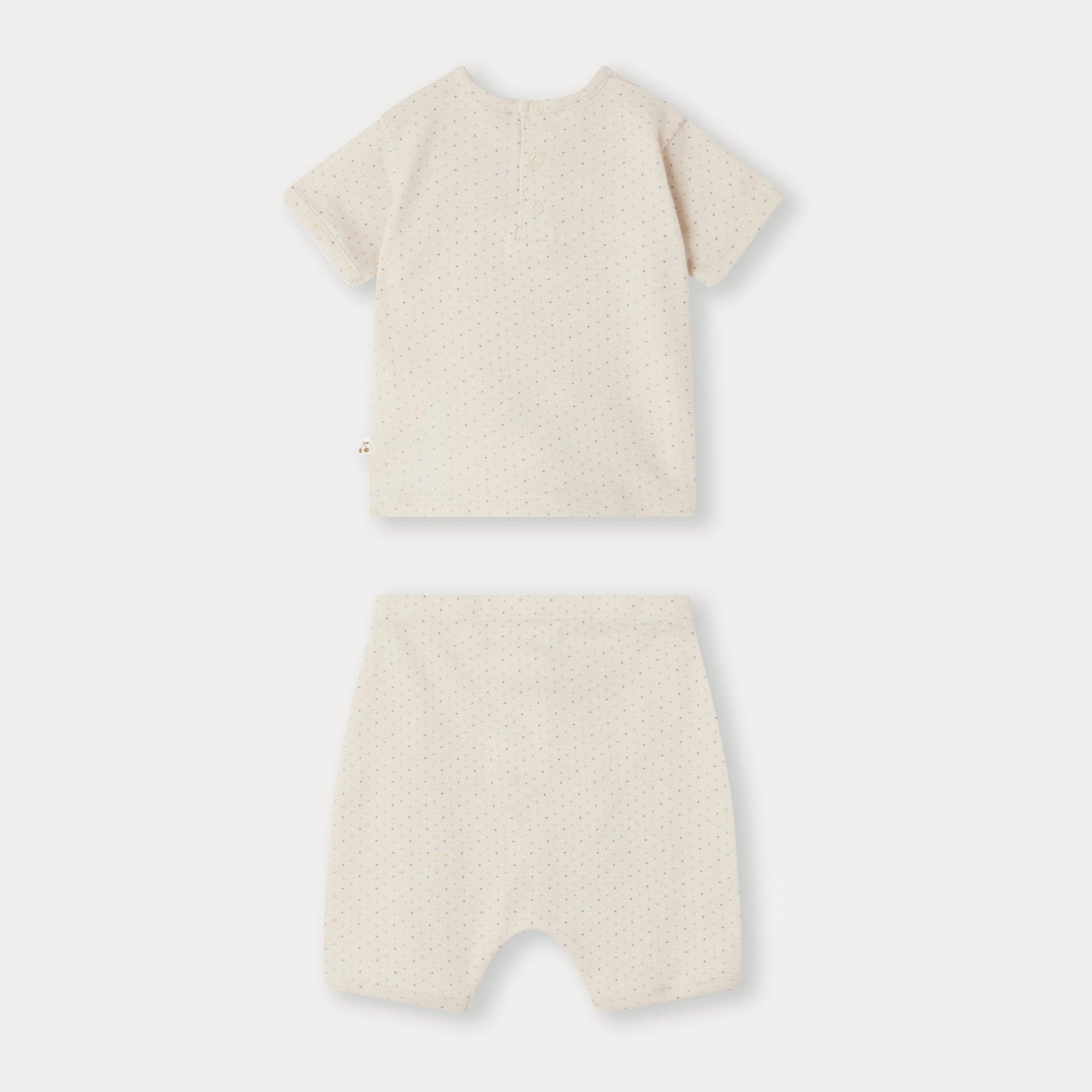 Baby Boys & Girls Beige Cotton Set