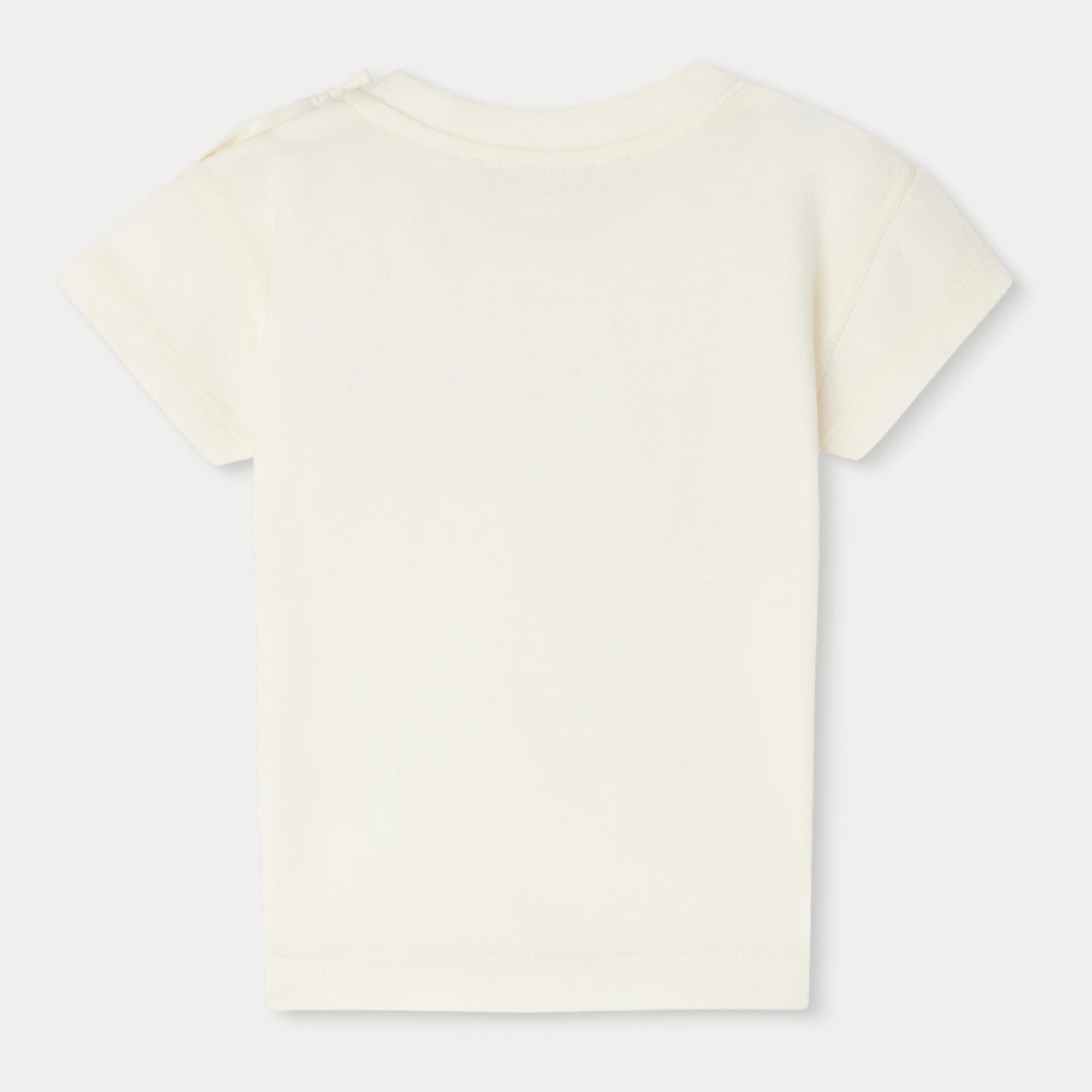 Baby Girls White Logo Cotton T-Shirt