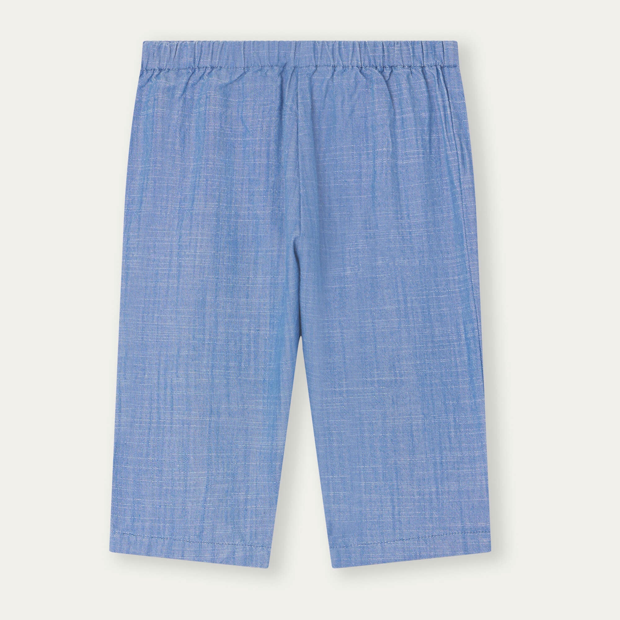 Baby Boys & Girls Blue Cotton Trousers