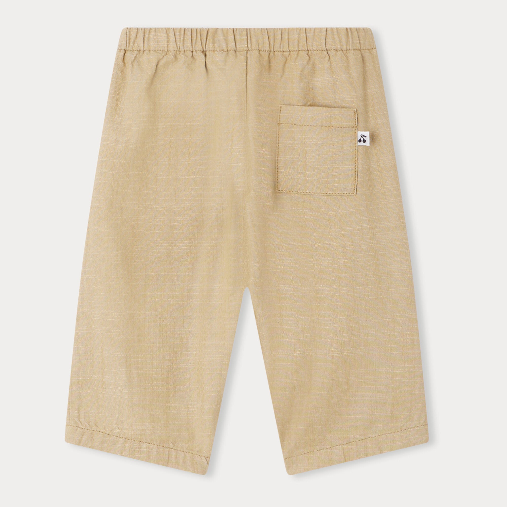 Baby Boys & Girls Khaki Cotton Trousers