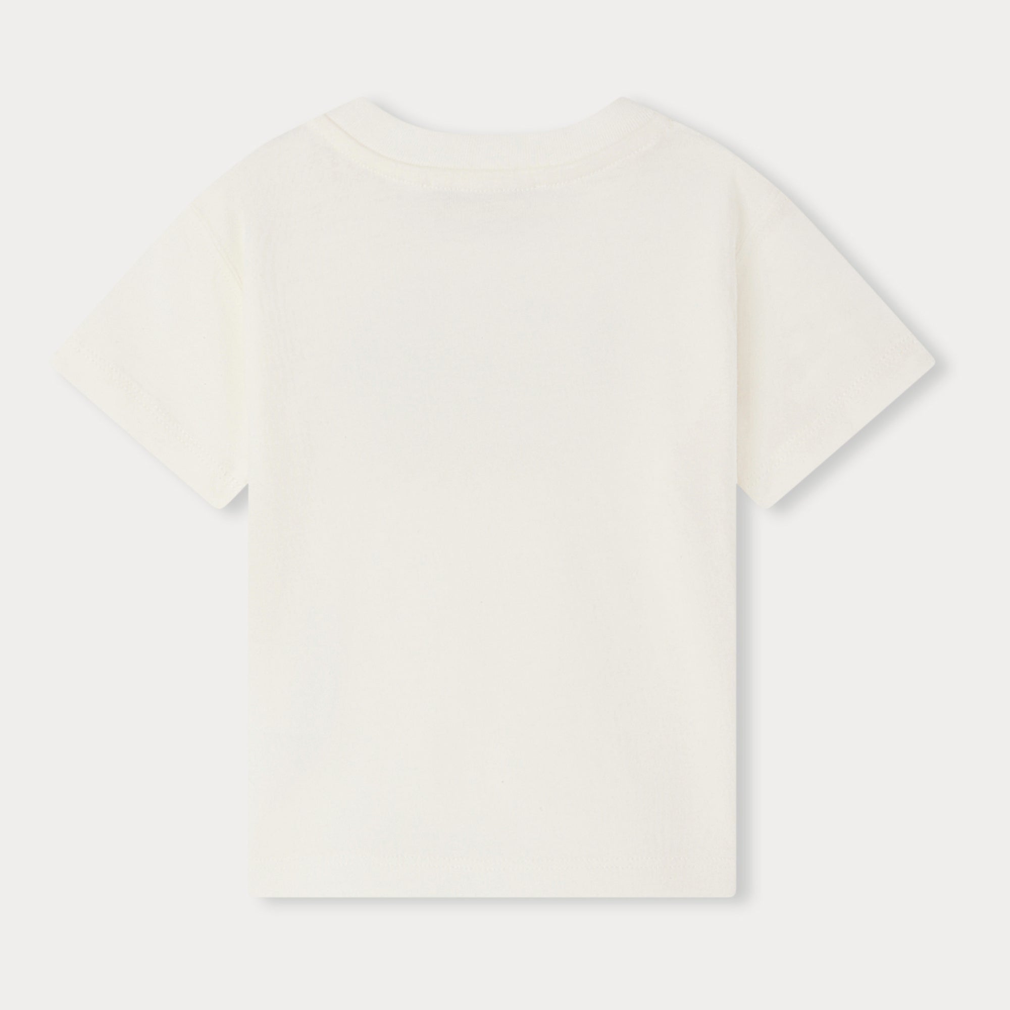 Baby Boys White Cotton T-Shirt