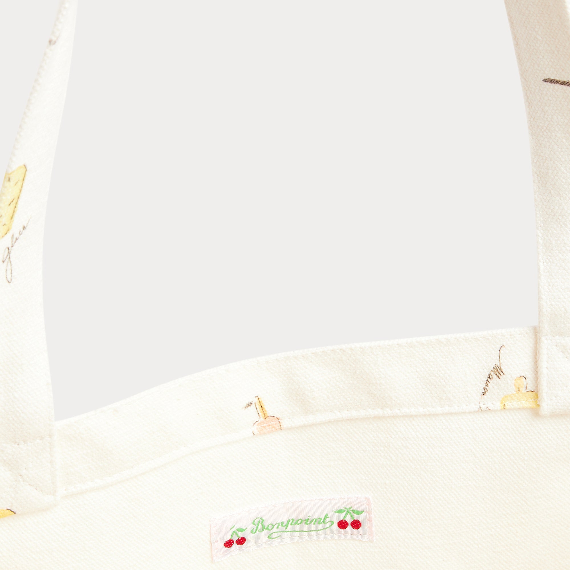 Girls Ivory Printed Handbag(35x14x28cm)