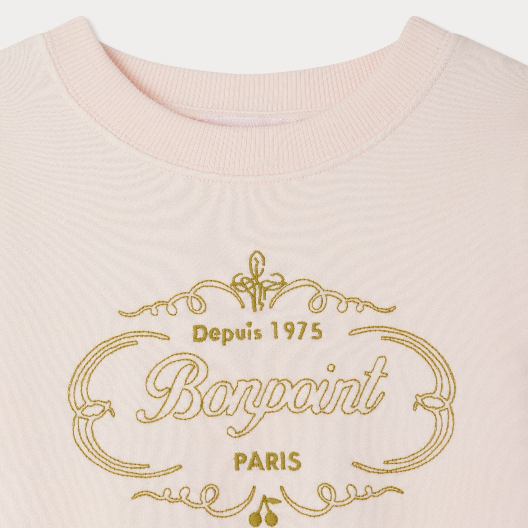 Girls Rose Logo Cotton Sweatshirt